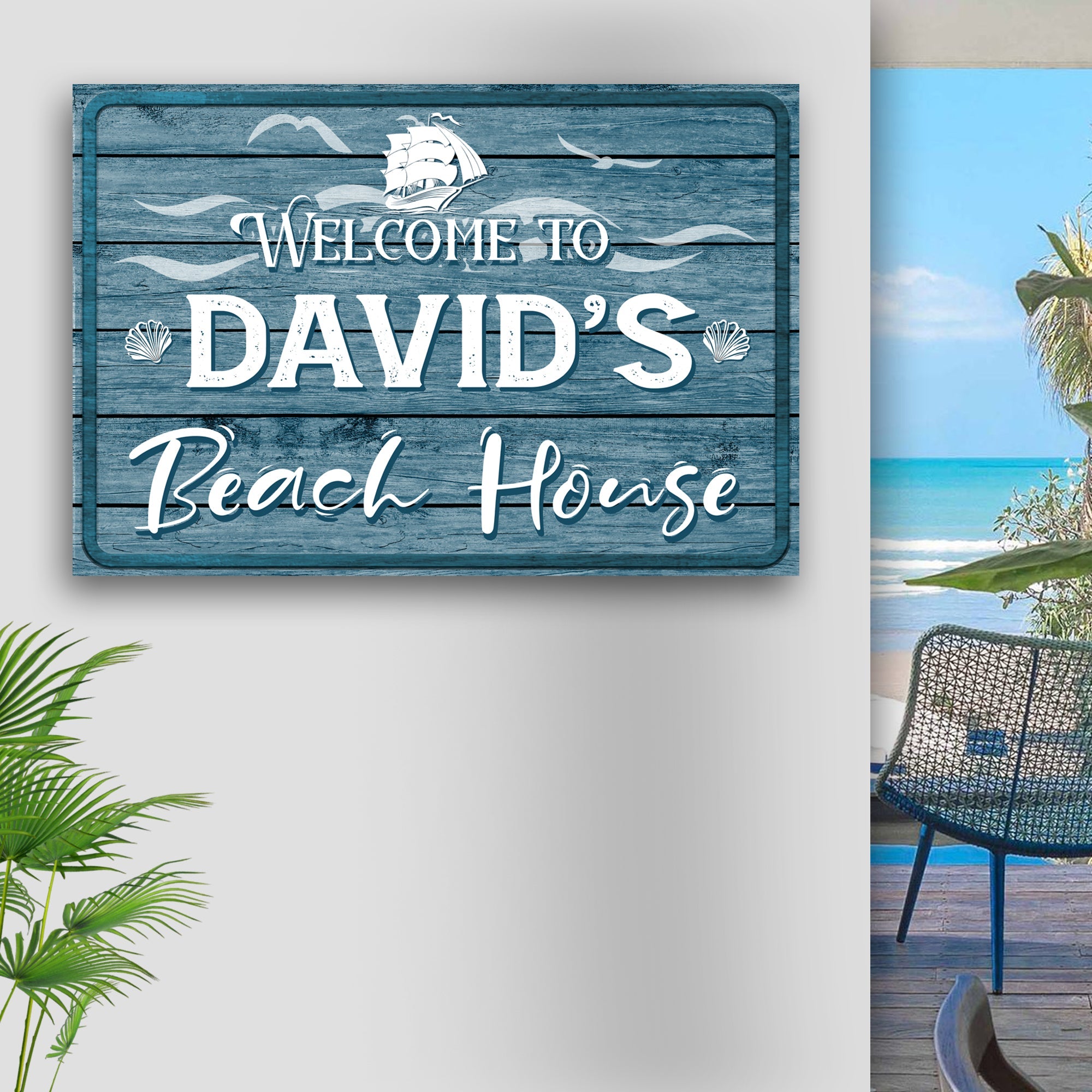 Beach House Welcome Sign on sale at MyriadMart