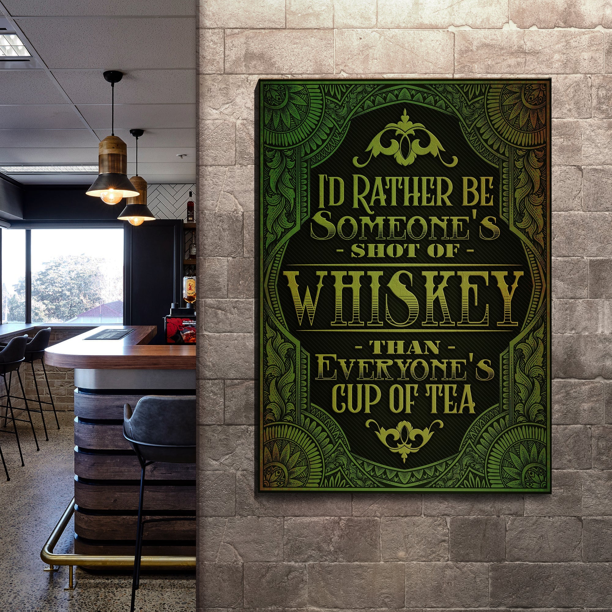 Whiskey Sign on sale at MyriadMart