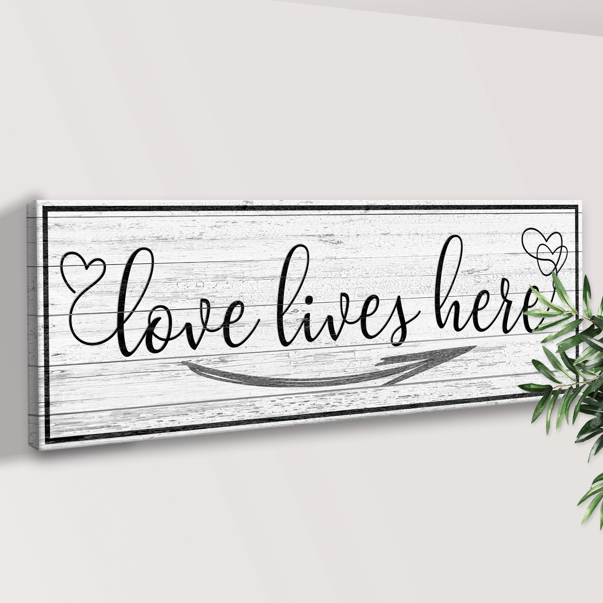 Love Lives Here Sign on sale at MyriadMart