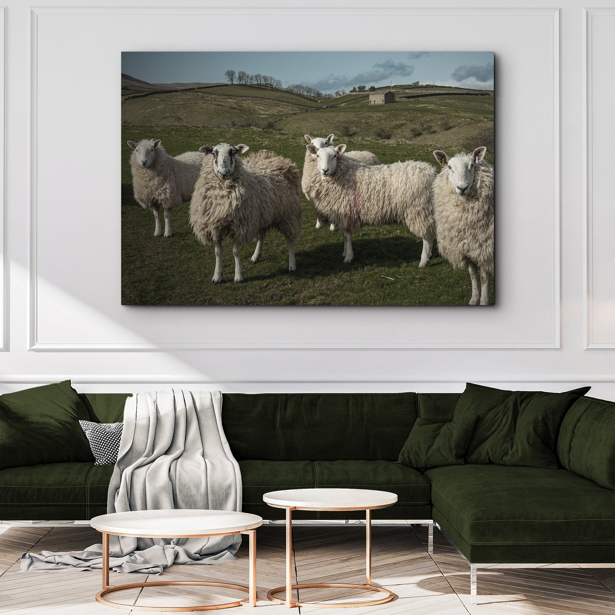 Flock Of Sheep Canvas Wall Art on sale at MyriadMart