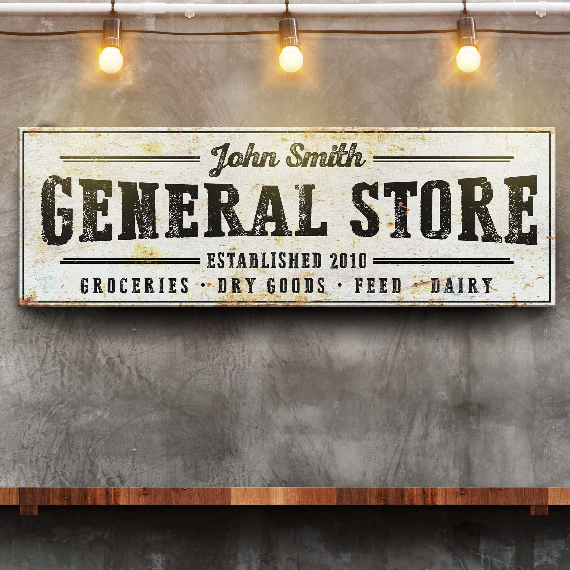 Rustic General Store Sign on sale at MyriadMart