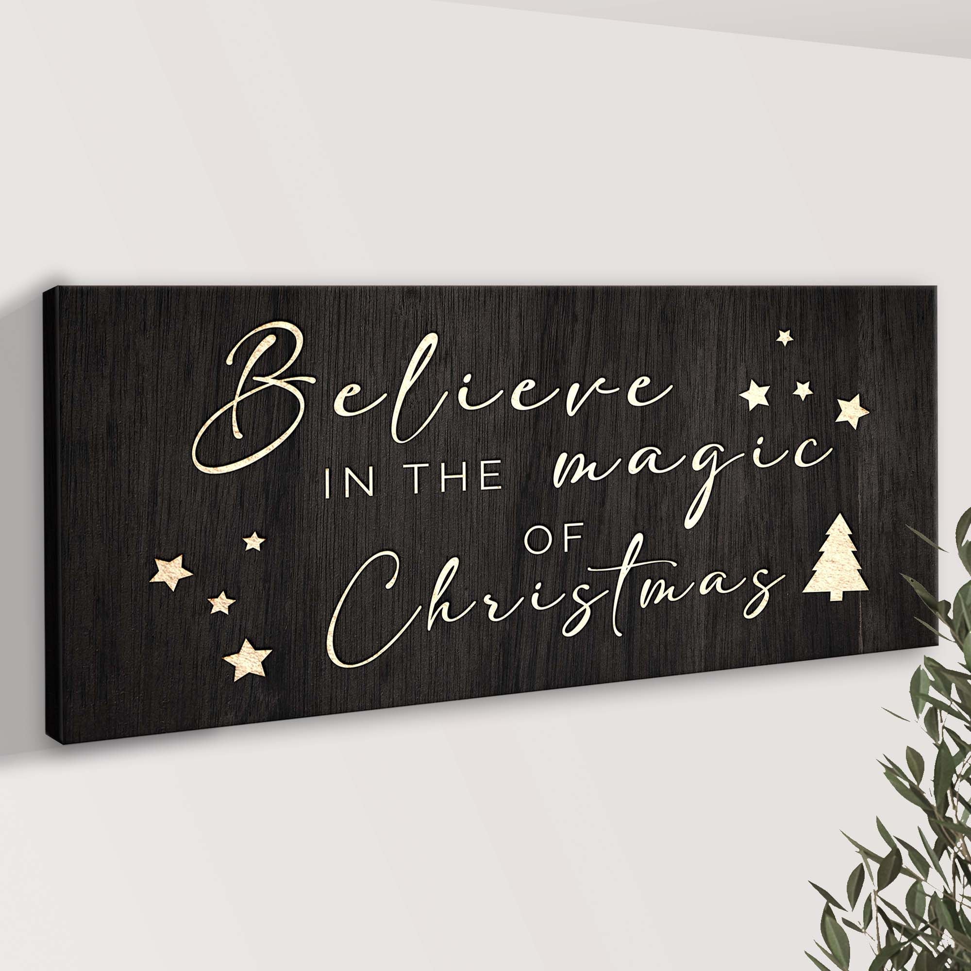 Believe In The Magic Of Christmas Sign II on sale at MyriadMart