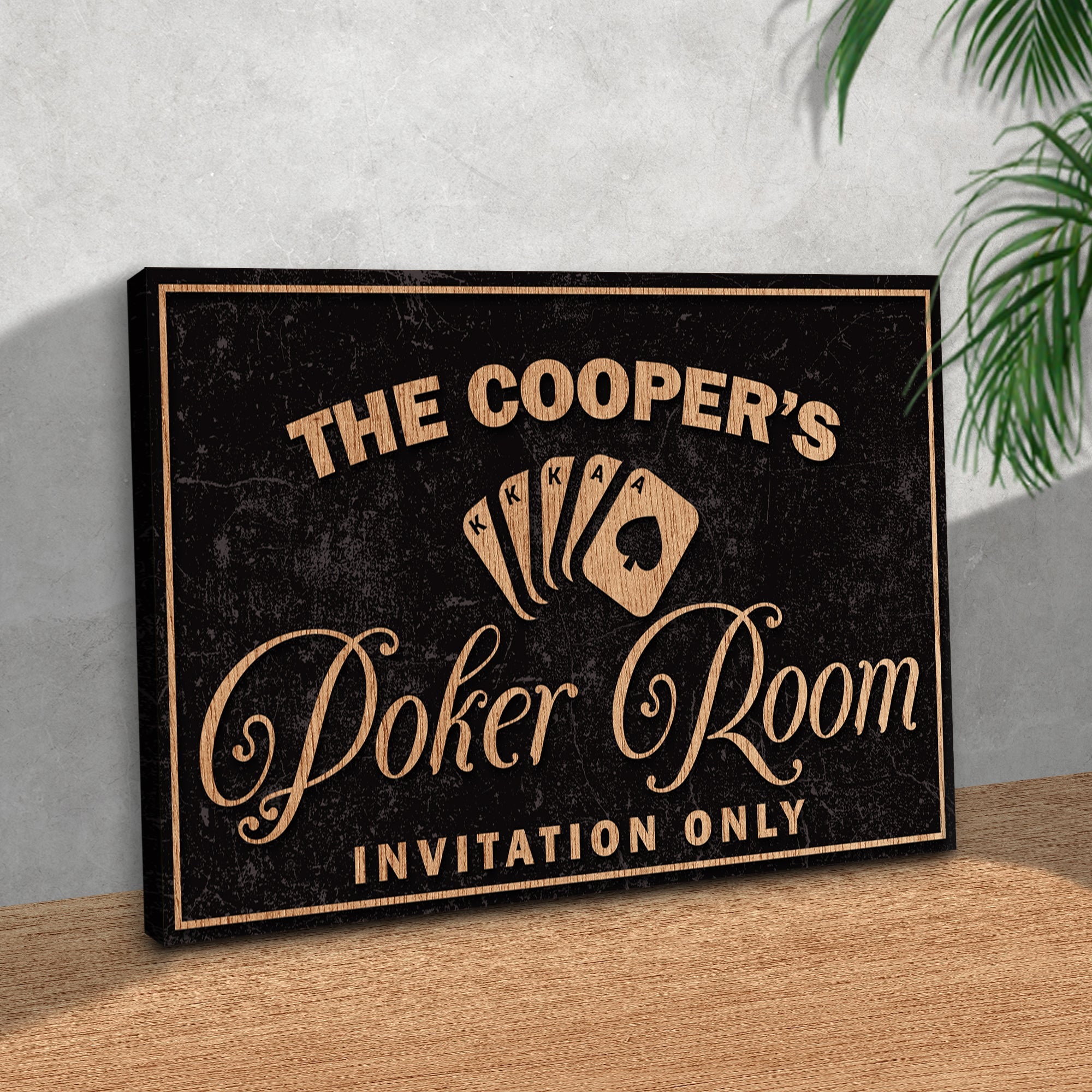 Invitation Only Poker Room Sign on sale at MyriadMart