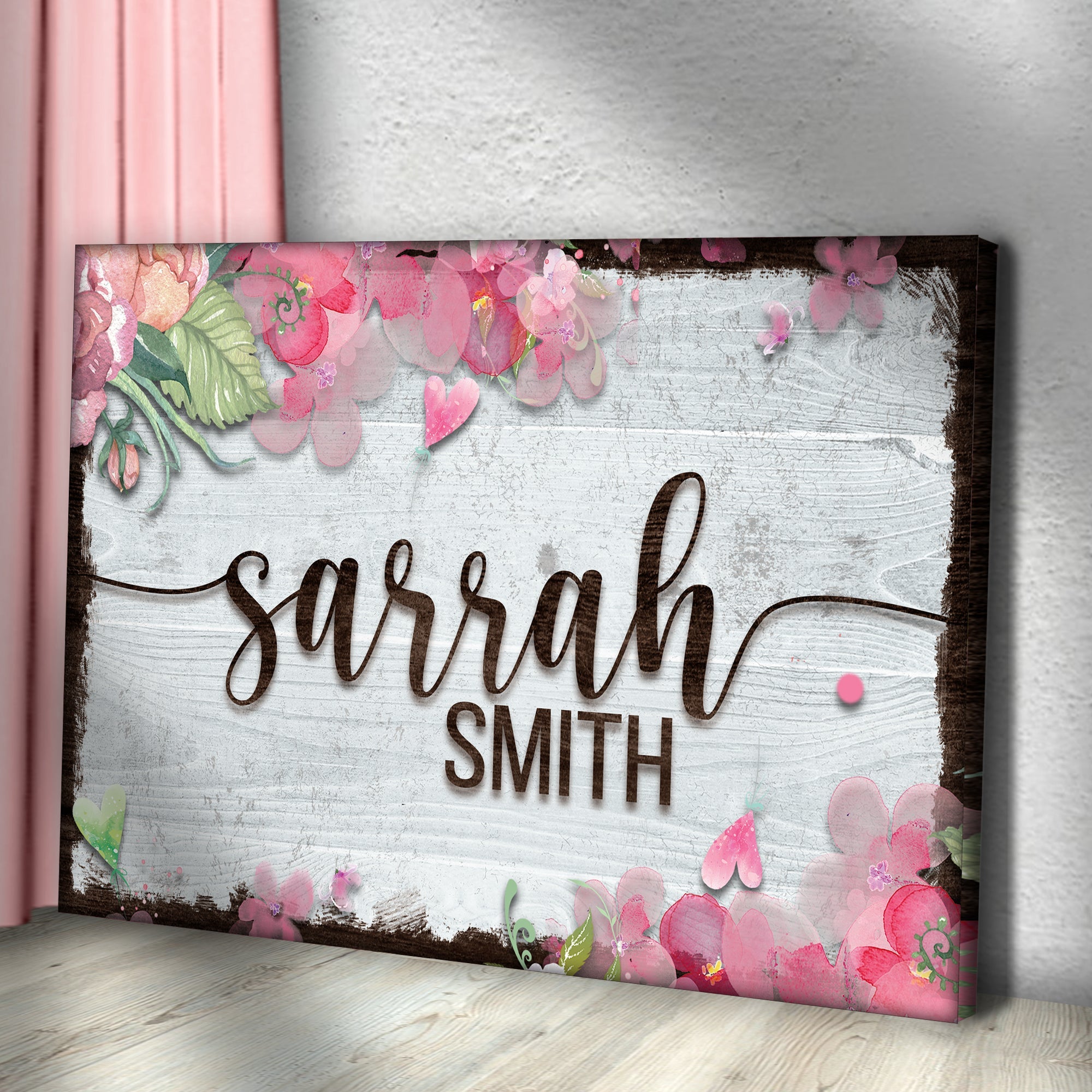 Floral Kids Room Sign on sale at MyriadMart