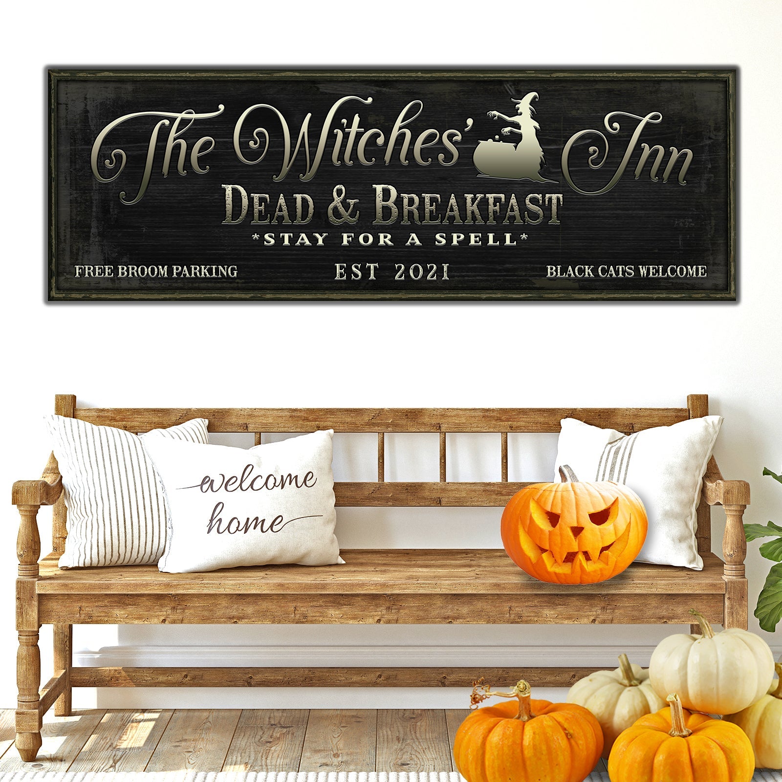 The Witches Inn Sign on sale at MyriadMart