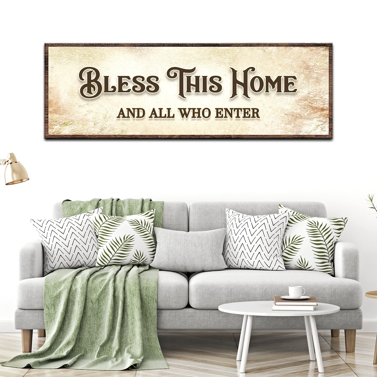 Bless This Home And All Who Enter Sign on sale at MyriadMart