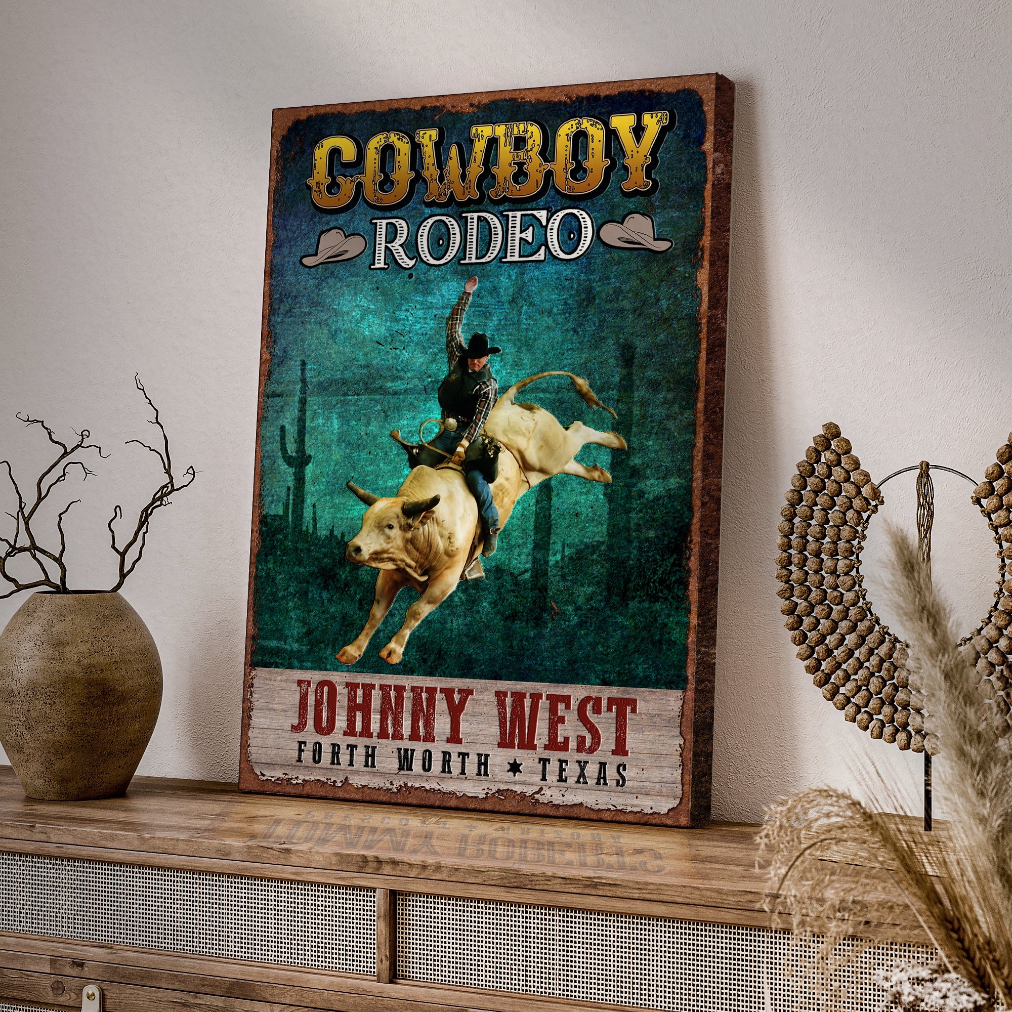 Cowboy Rodeo Show Sign on sale at MyriadMart