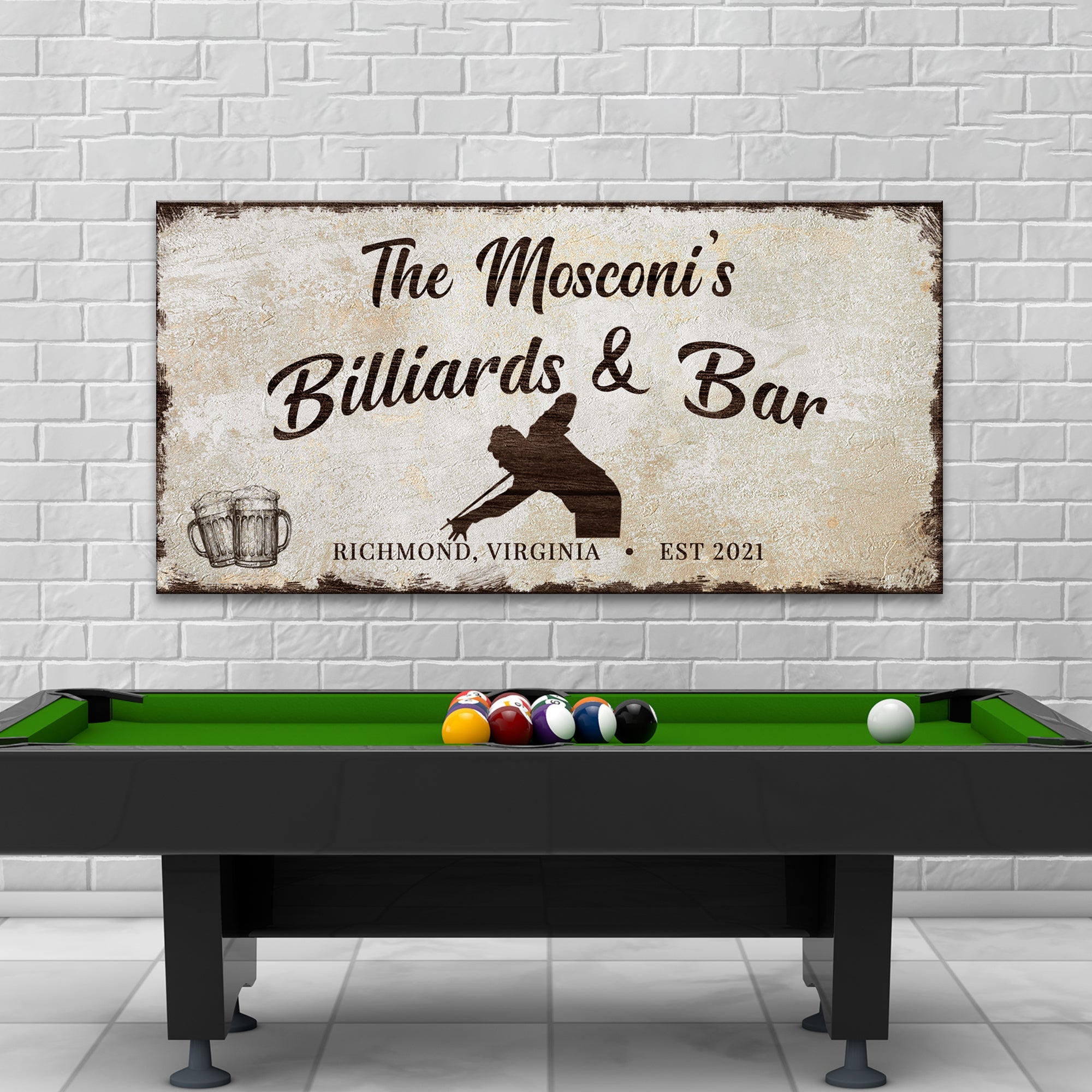 Billiards And Bar Sign II on sale at MyriadMart