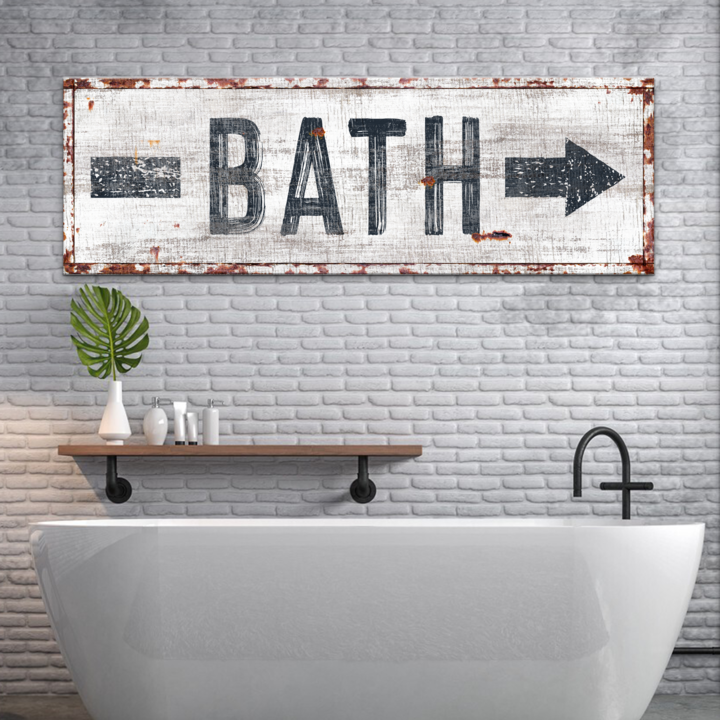 Bath Arrow Sign on sale at MyriadMart