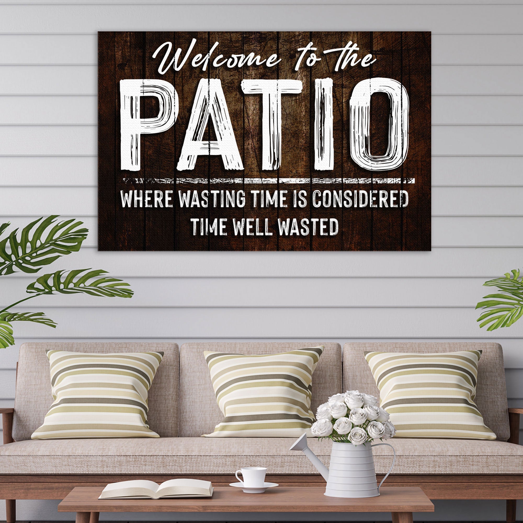 Welcome To The Patio Sign on sale at MyriadMart
