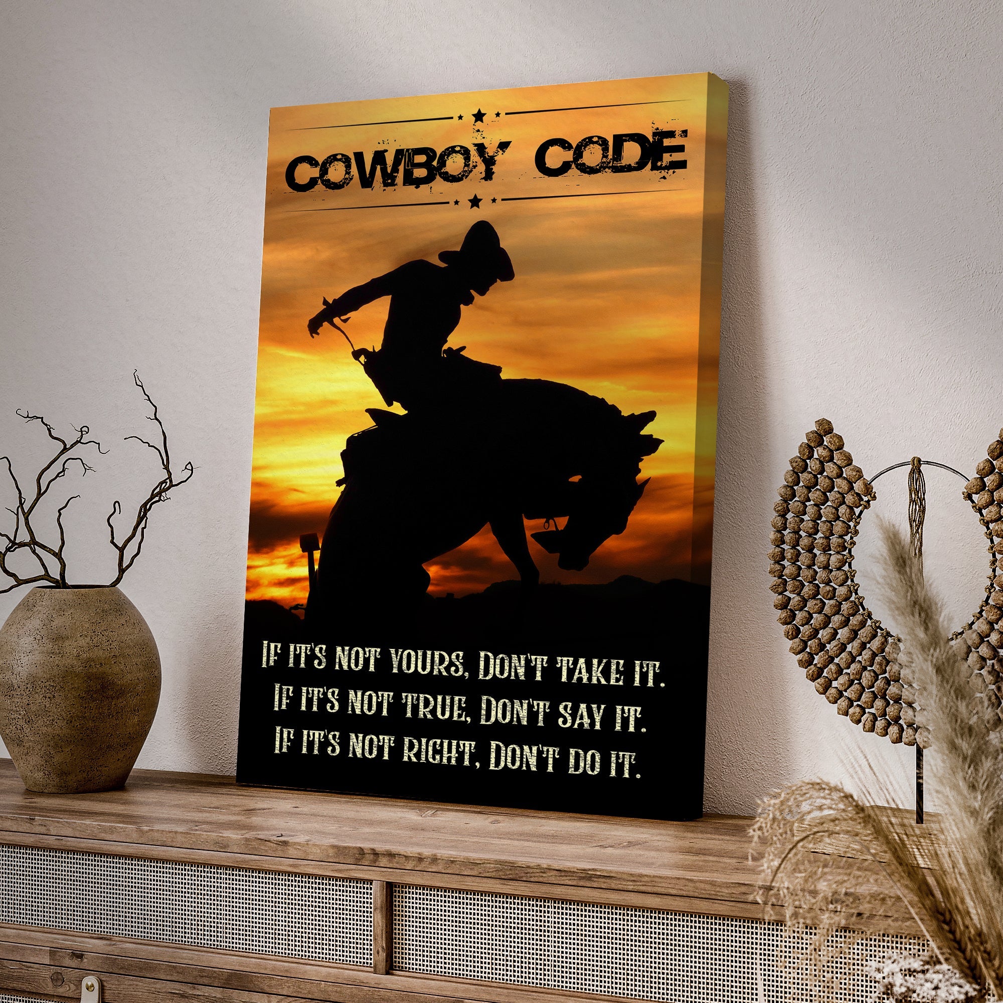 Cowboy Code Sign II on sale at MyriadMart