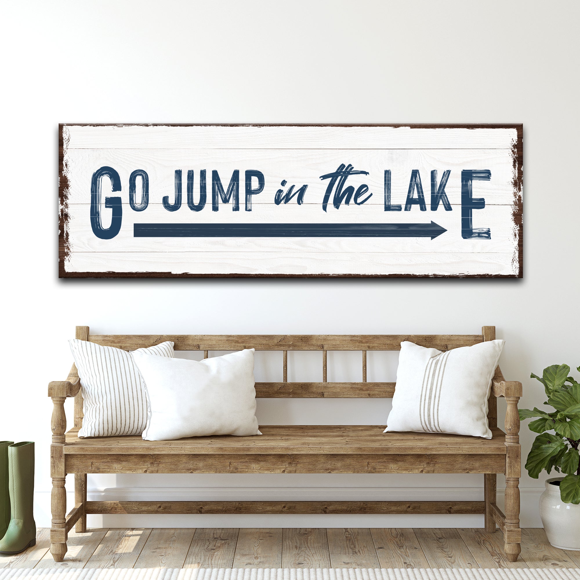 Go Jump In The Lake Sign on sale at MyriadMart