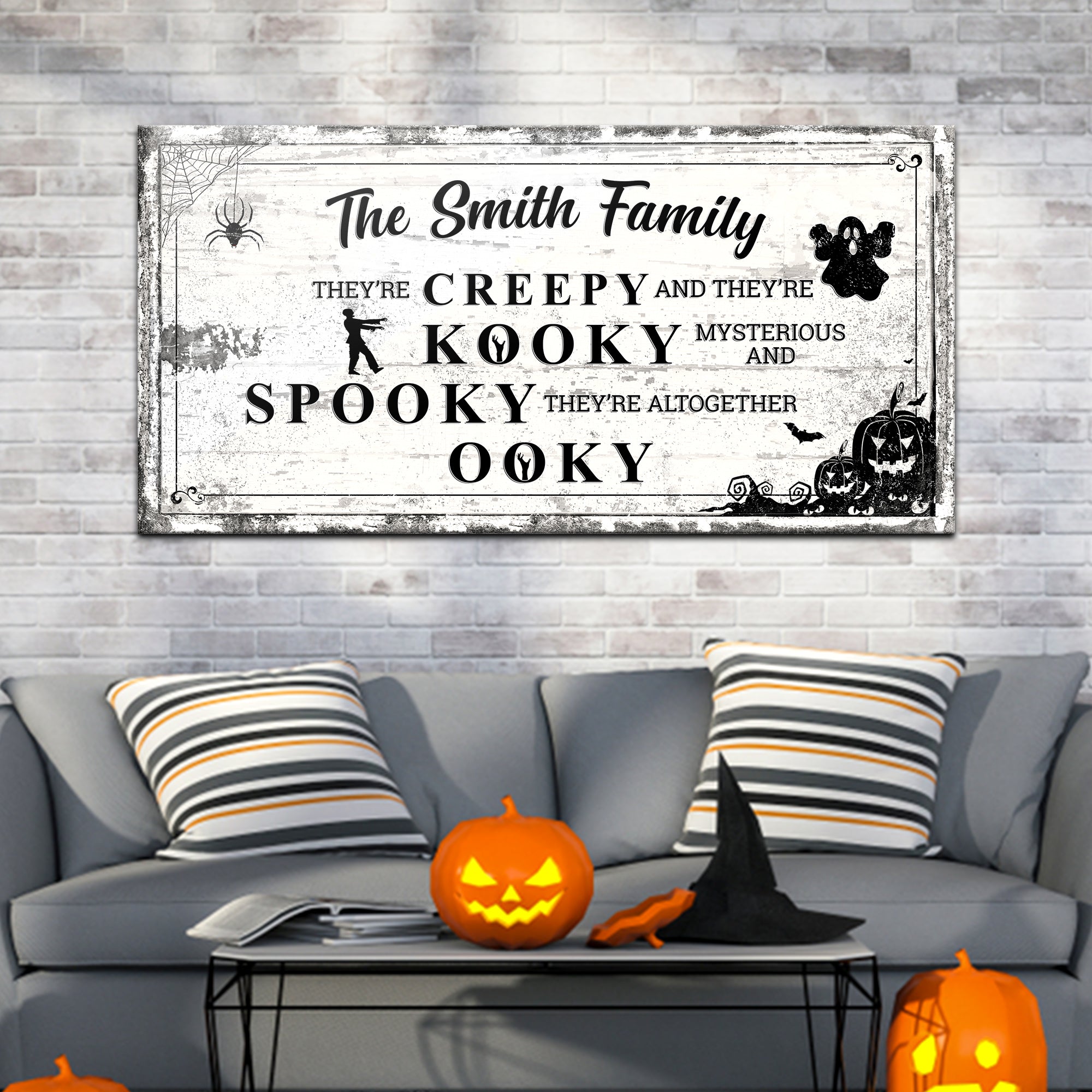 Family Halloween Sign on sale at MyriadMart