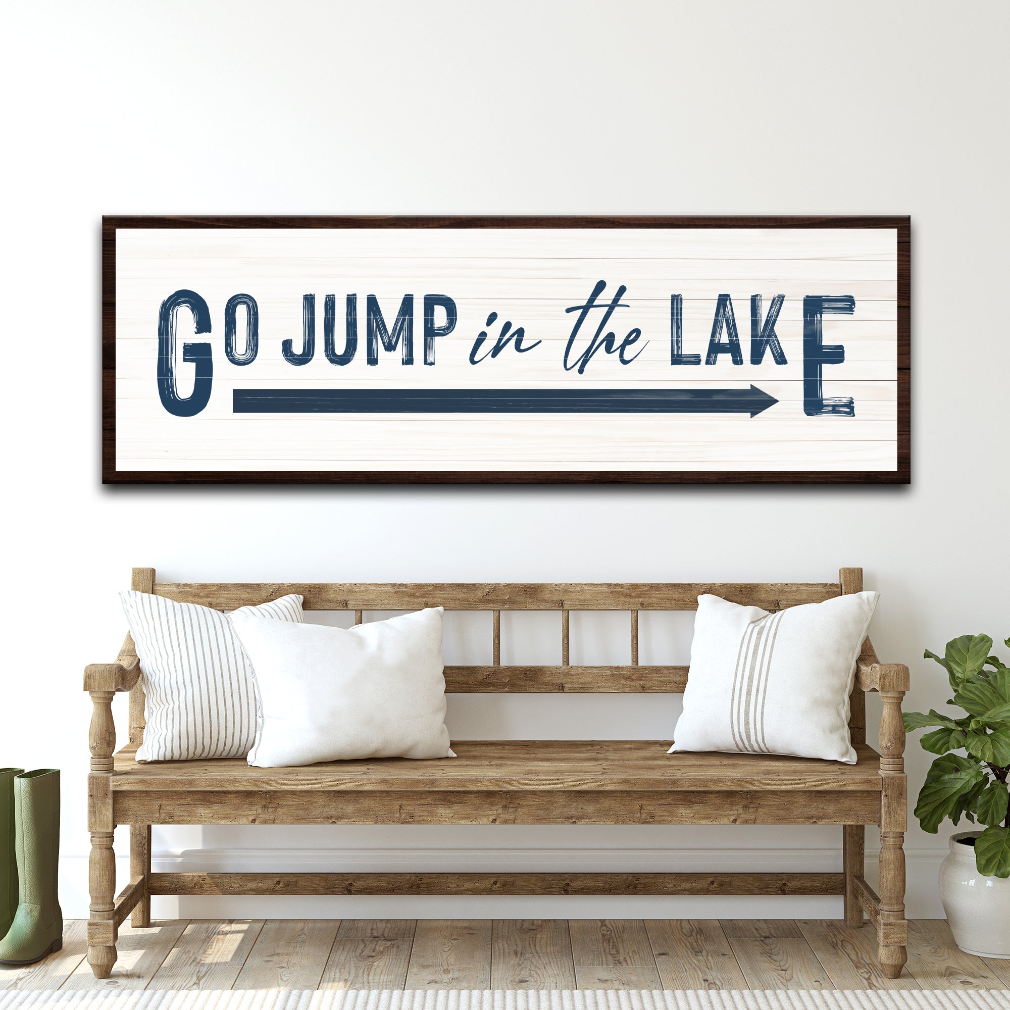 Go Jump In The Lake Sign on sale at MyriadMart