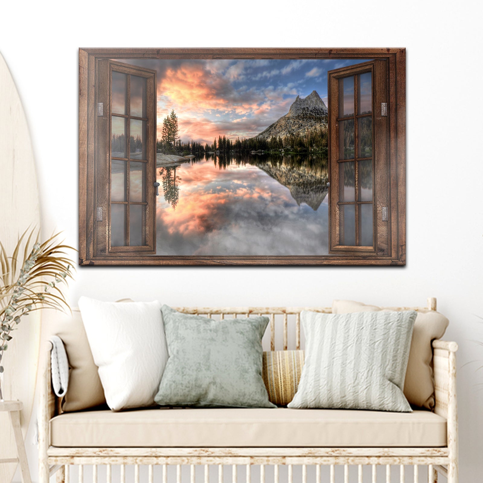 Calming Lake Scenery Canvas Wall Art on sale at MyriadMart