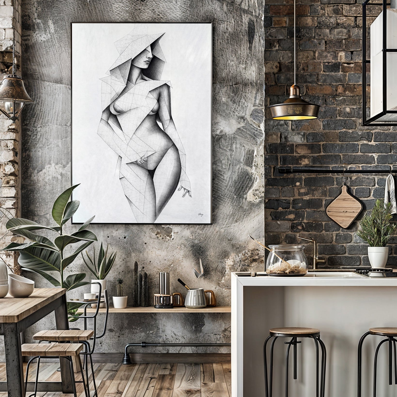 Canvas Print: "Tangible Point" on sale at MyriadMart