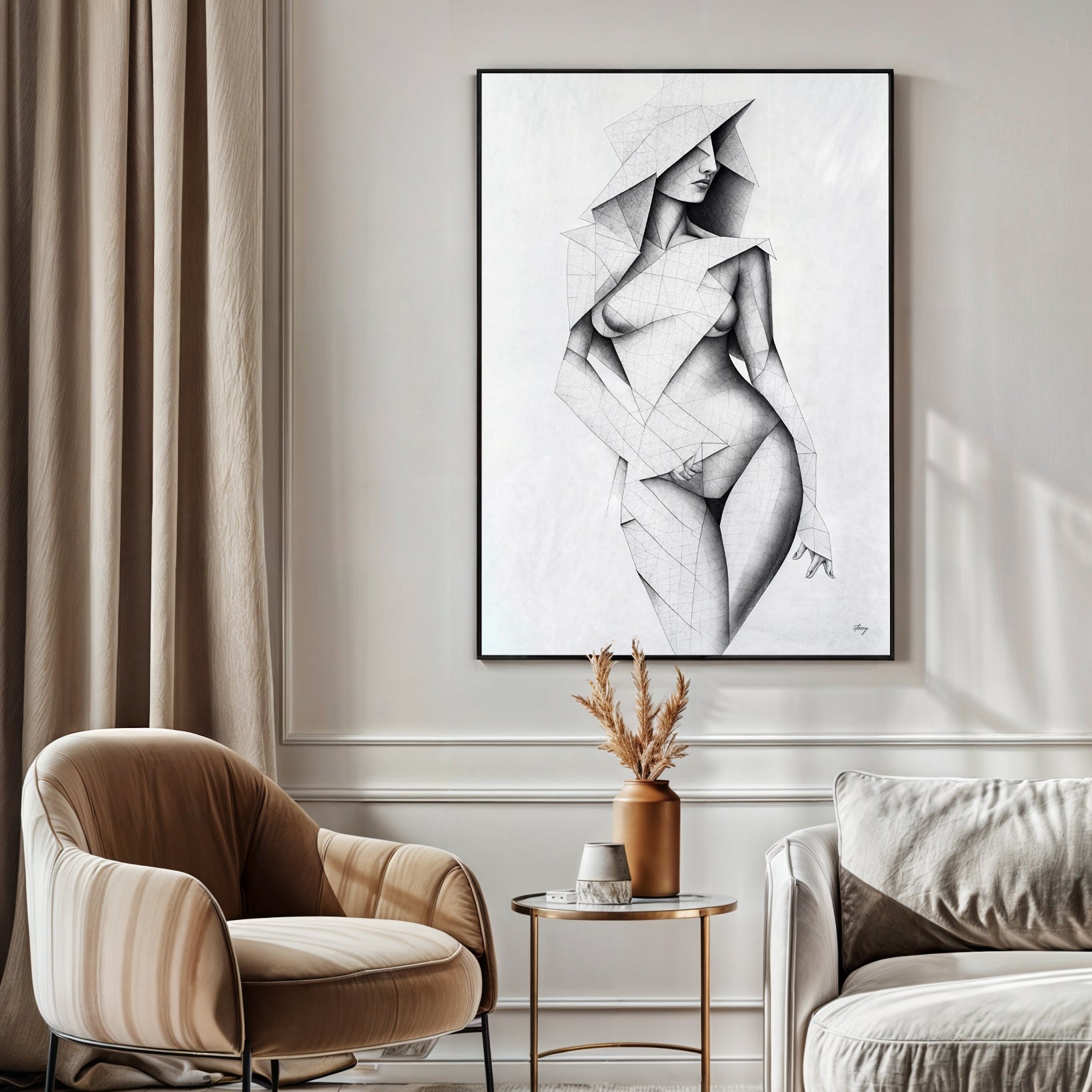 Canvas Print: "Tangible Point" on sale at MyriadMart