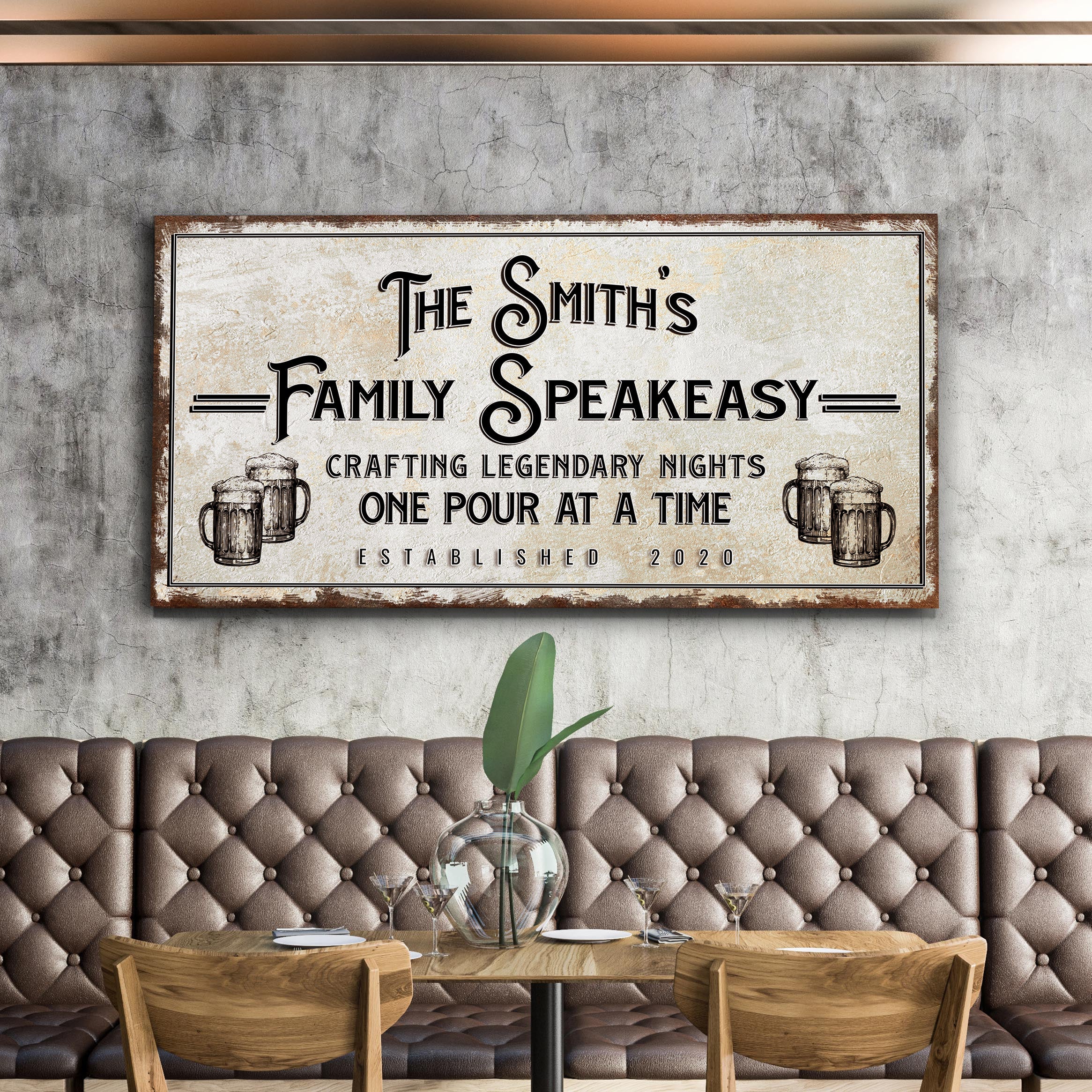 Family Speakeasy Sign on sale at MyriadMart