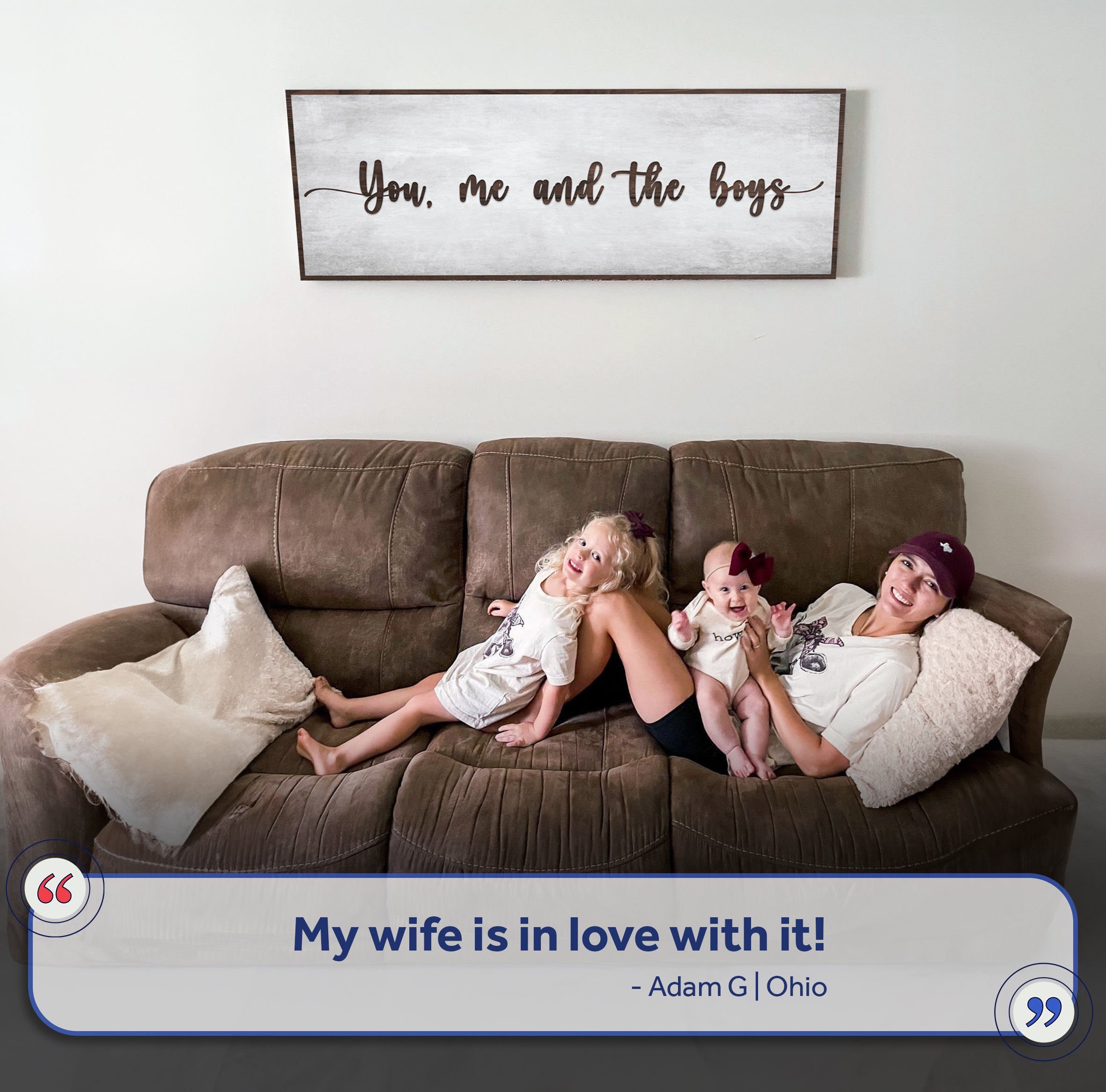 You, Me, And The Girls Sign on sale at MyriadMart