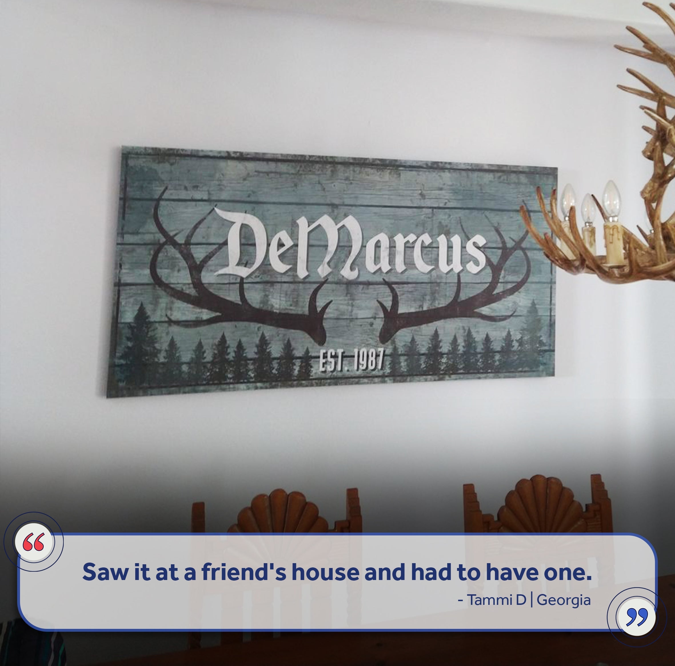 RUSTIC FAMILY ANTLER -LP1 on sale at MyriadMart