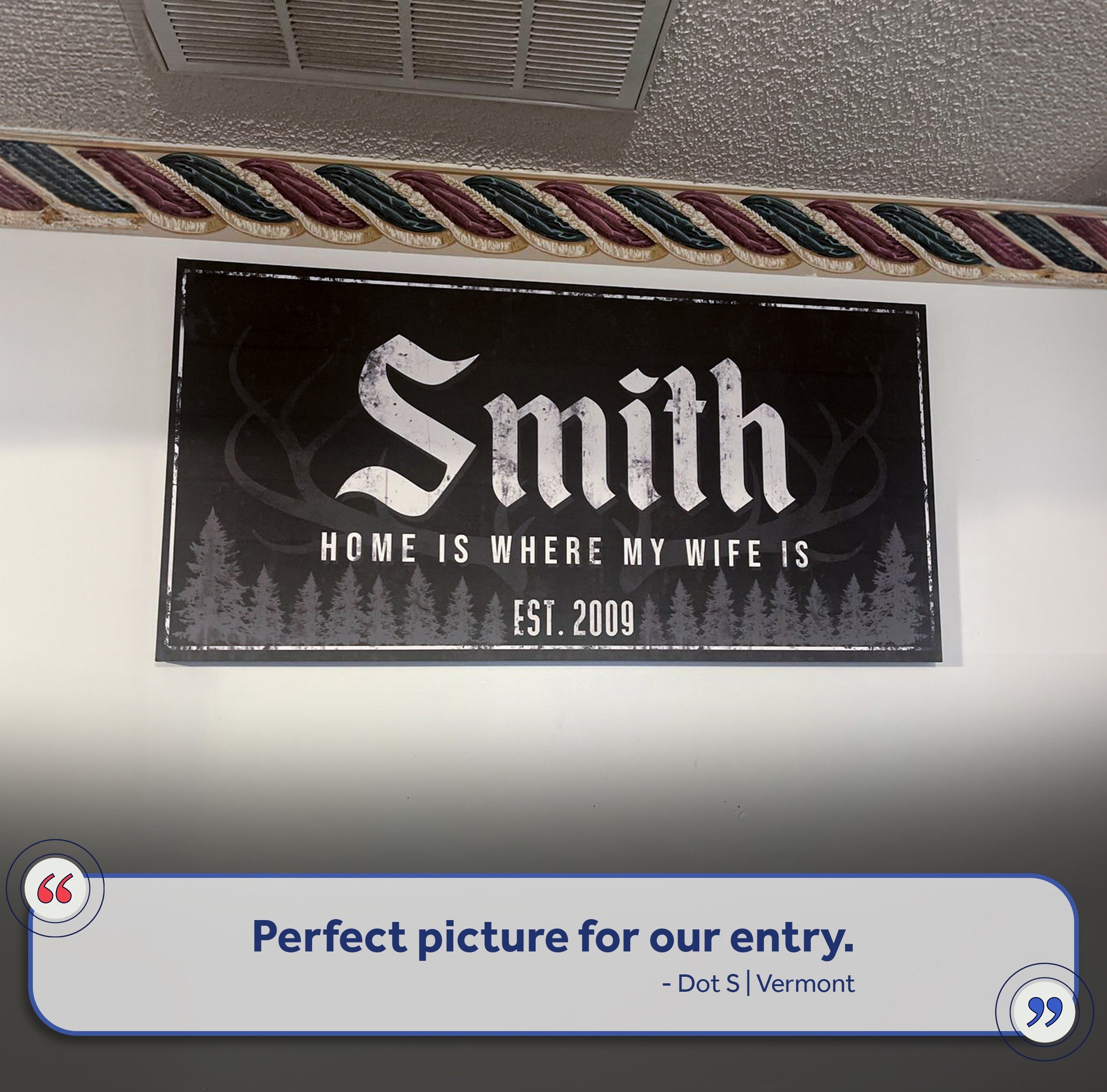 Rustic Family Antler Sign III on sale at MyriadMart