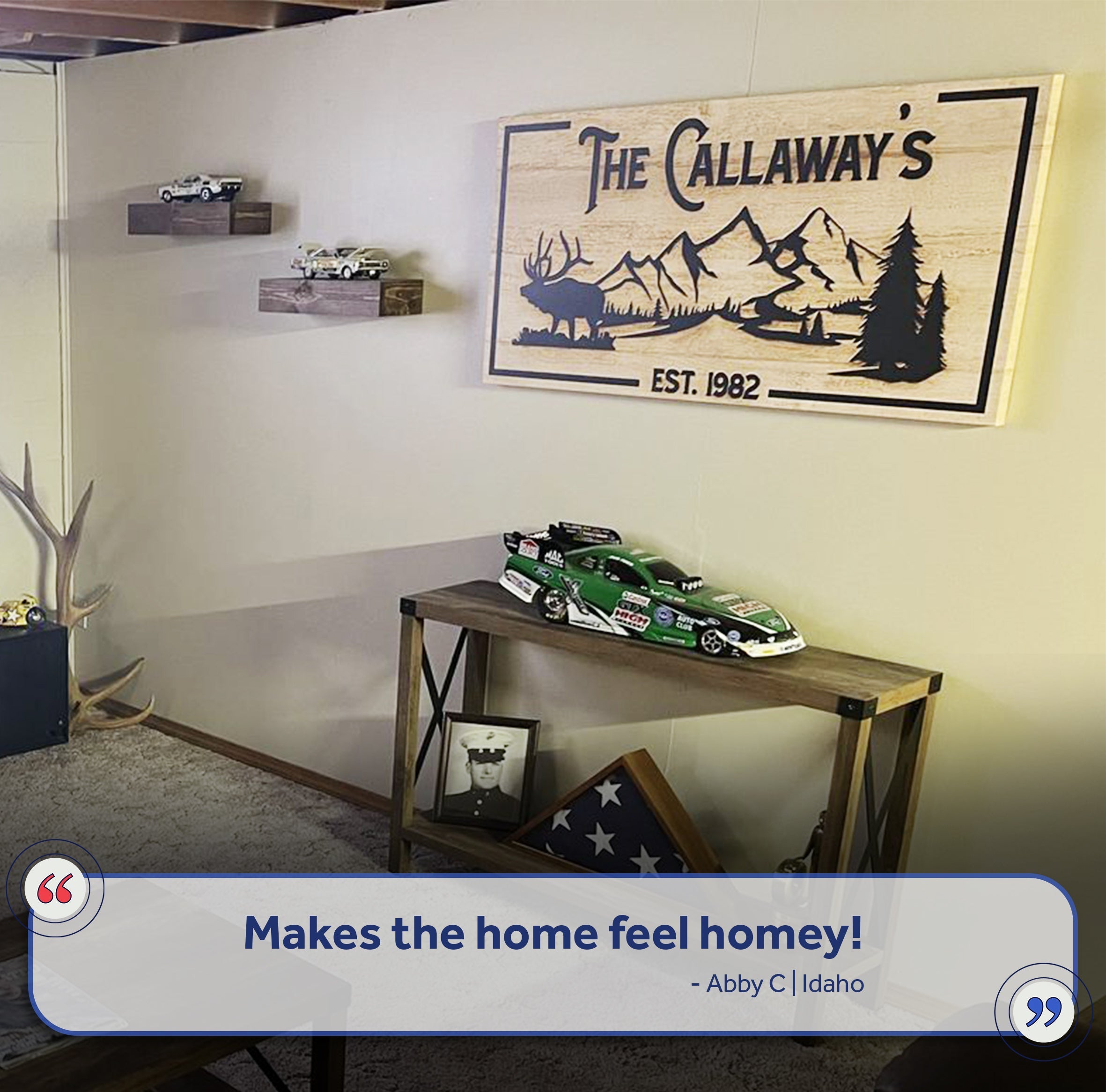 Family Mountain Sign on sale at MyriadMart