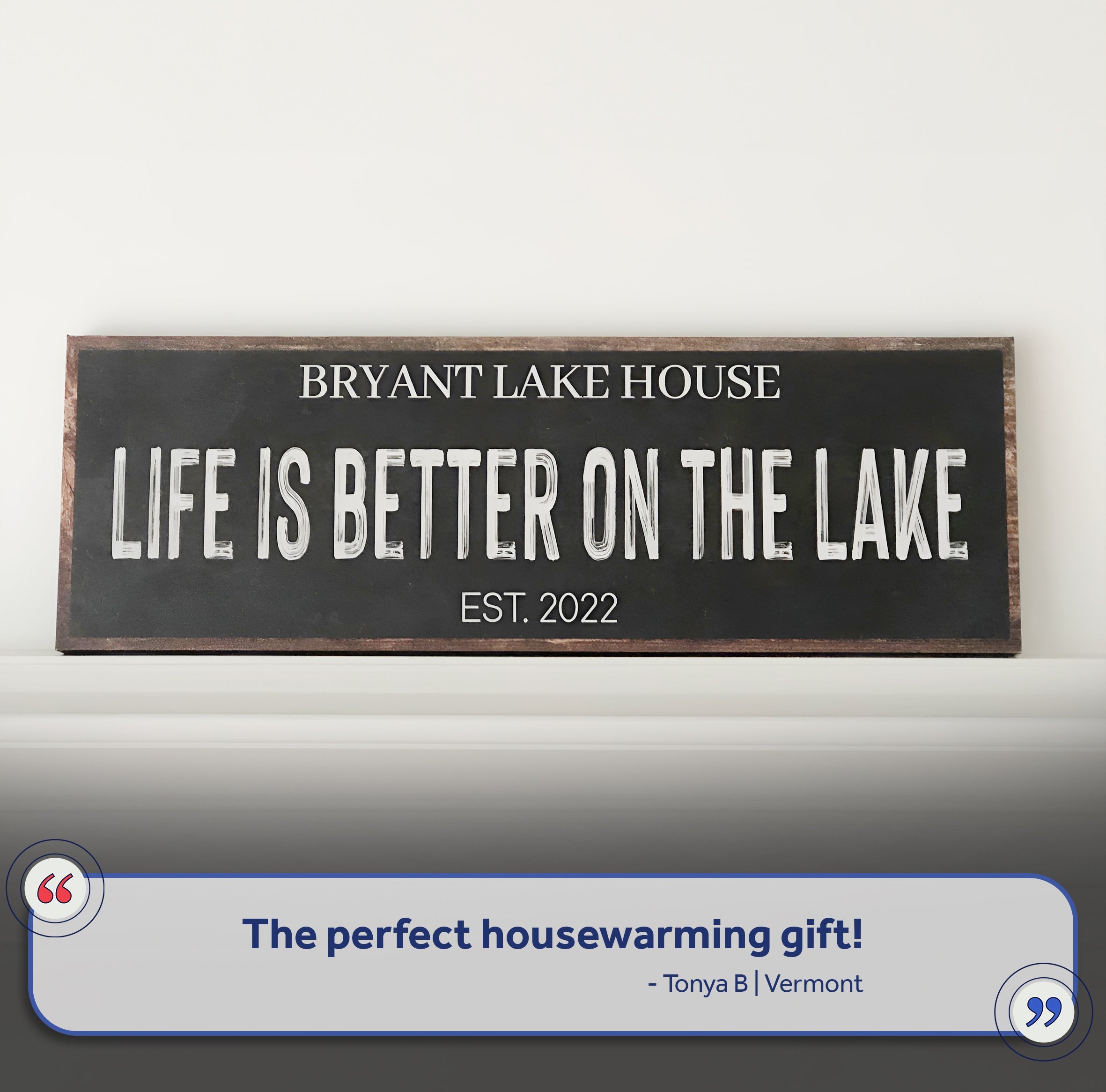 Life Is Better On The Lake Sign III on sale at MyriadMart