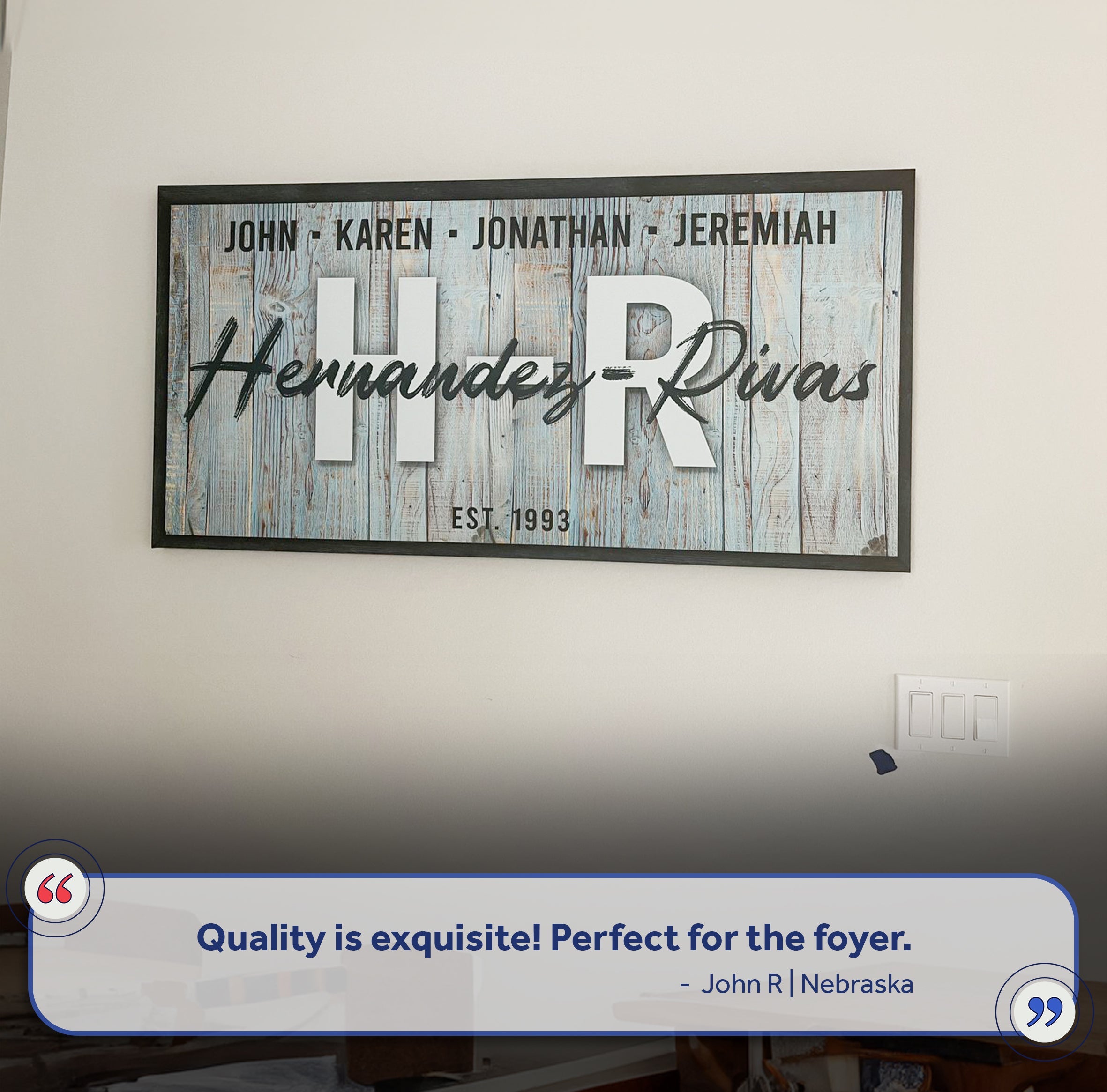 Family Wood Sign IV on sale at MyriadMart