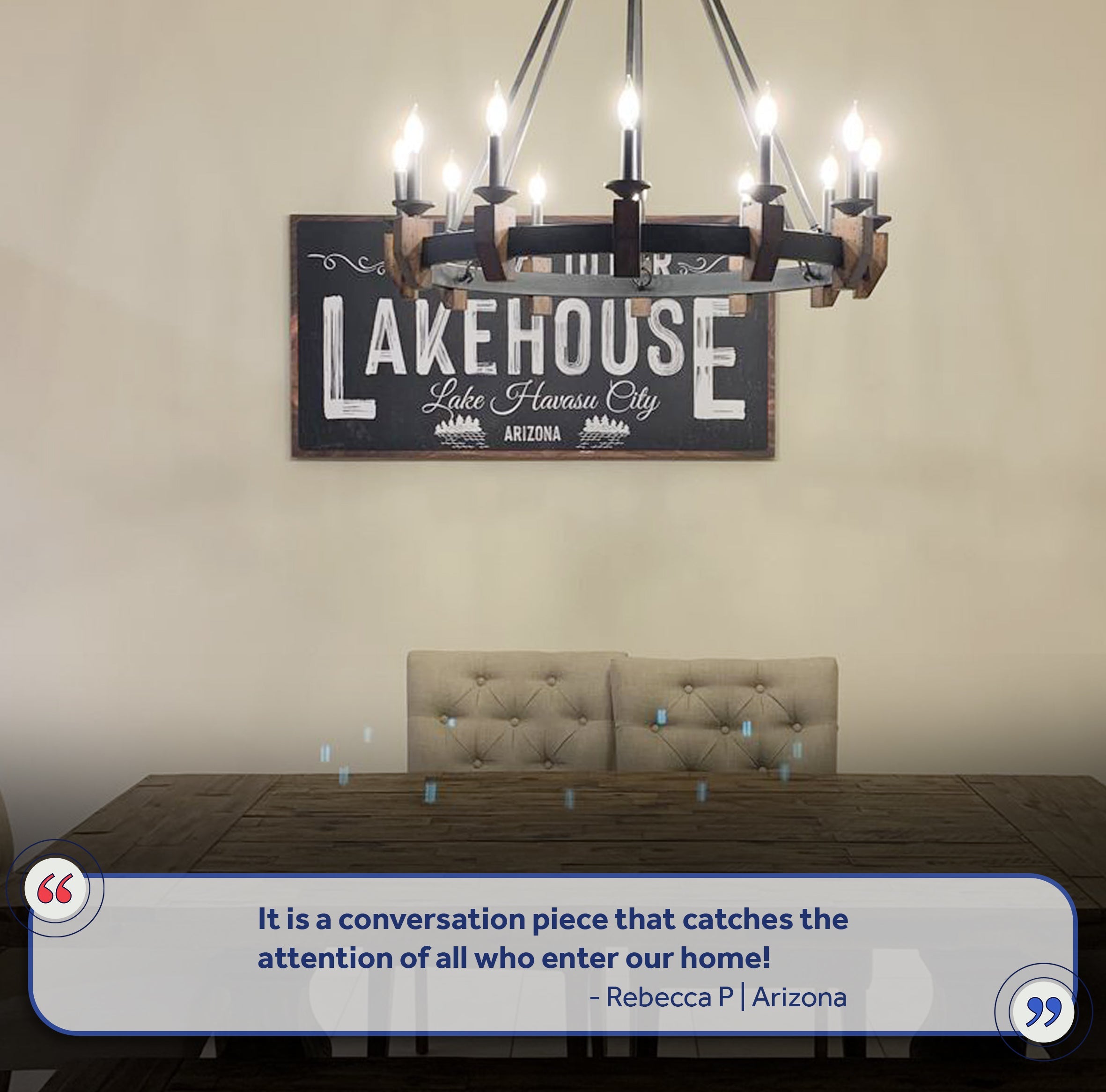 Welcome To Our Lakehouse Sign II on sale at MyriadMart