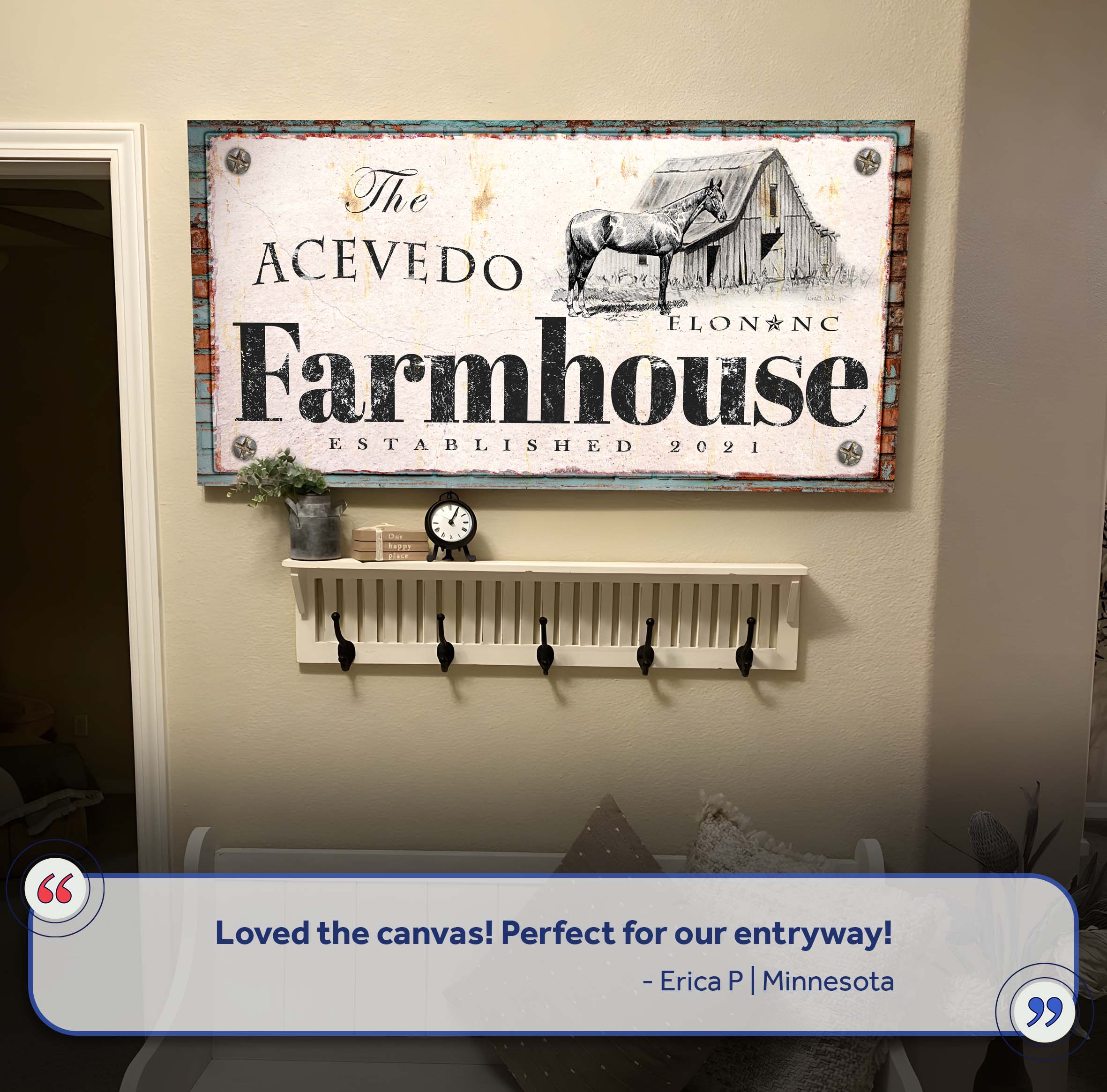 Rustic Horse Farmhouse Sign II on sale at MyriadMart