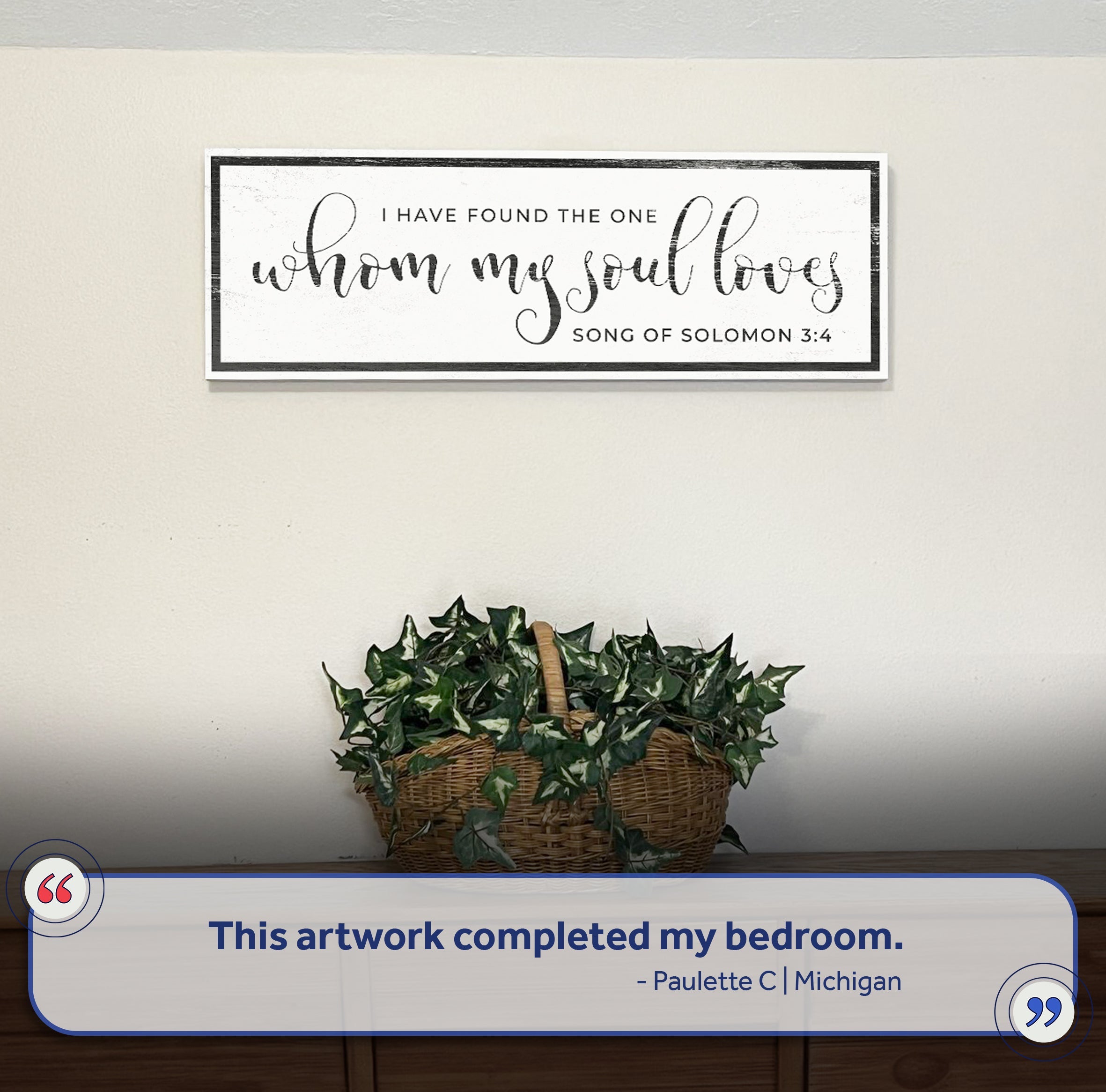 Song Of Solomon 3:4 - I Have Found The One Sign III on sale at MyriadMart