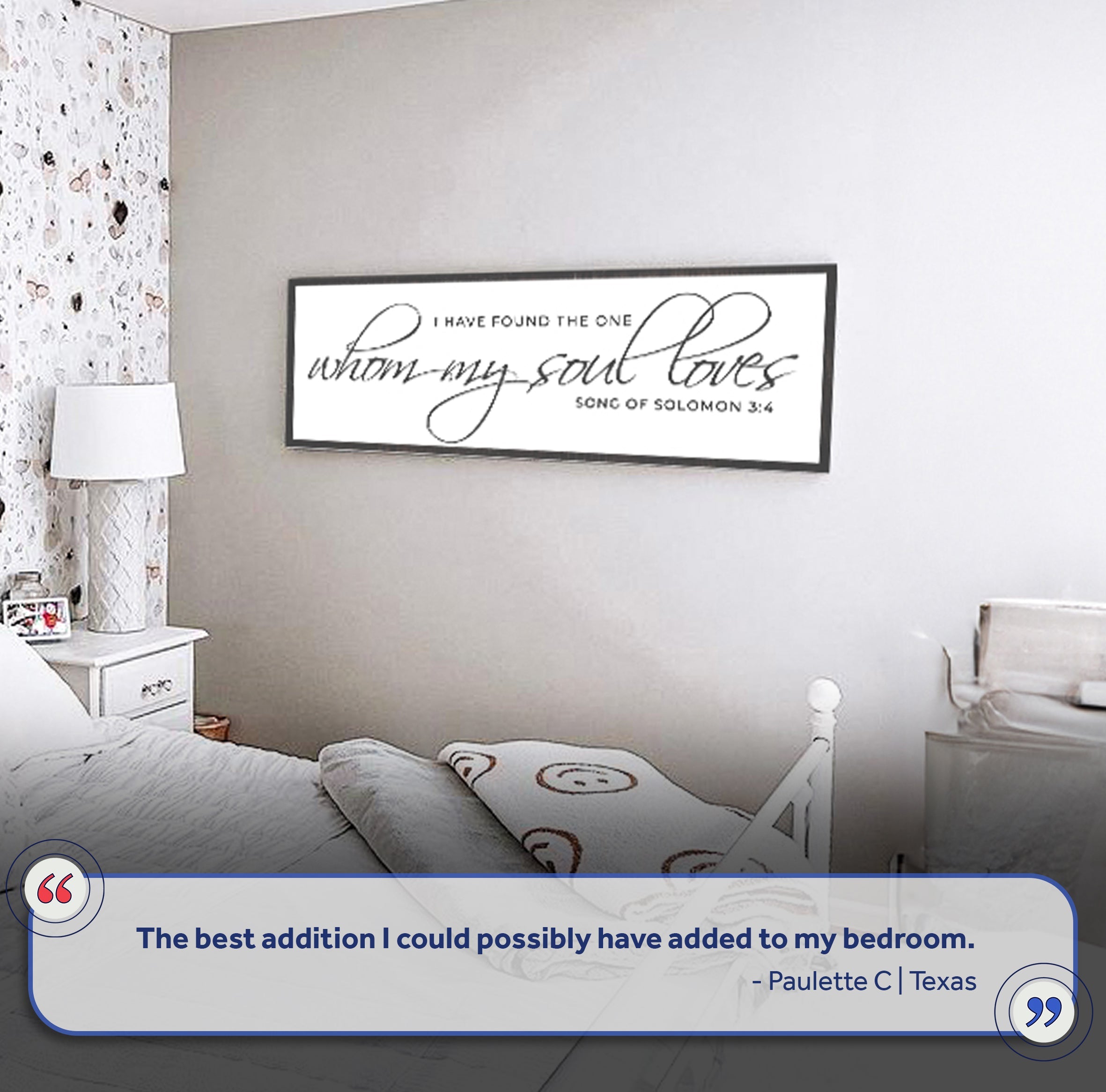 Song Of Solomon 3:4 - I Have Found The One Sign IV on sale at MyriadMart