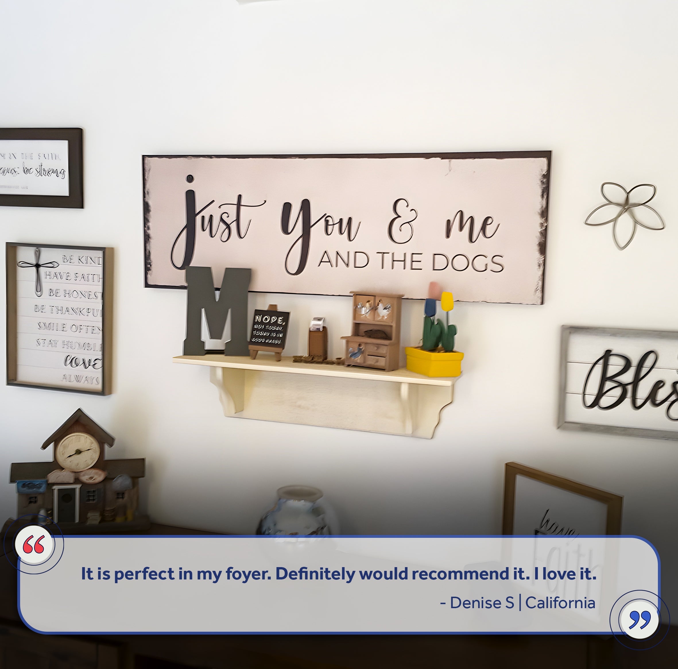 Just You, Me, And The Dogs Sign II on sale at MyriadMart