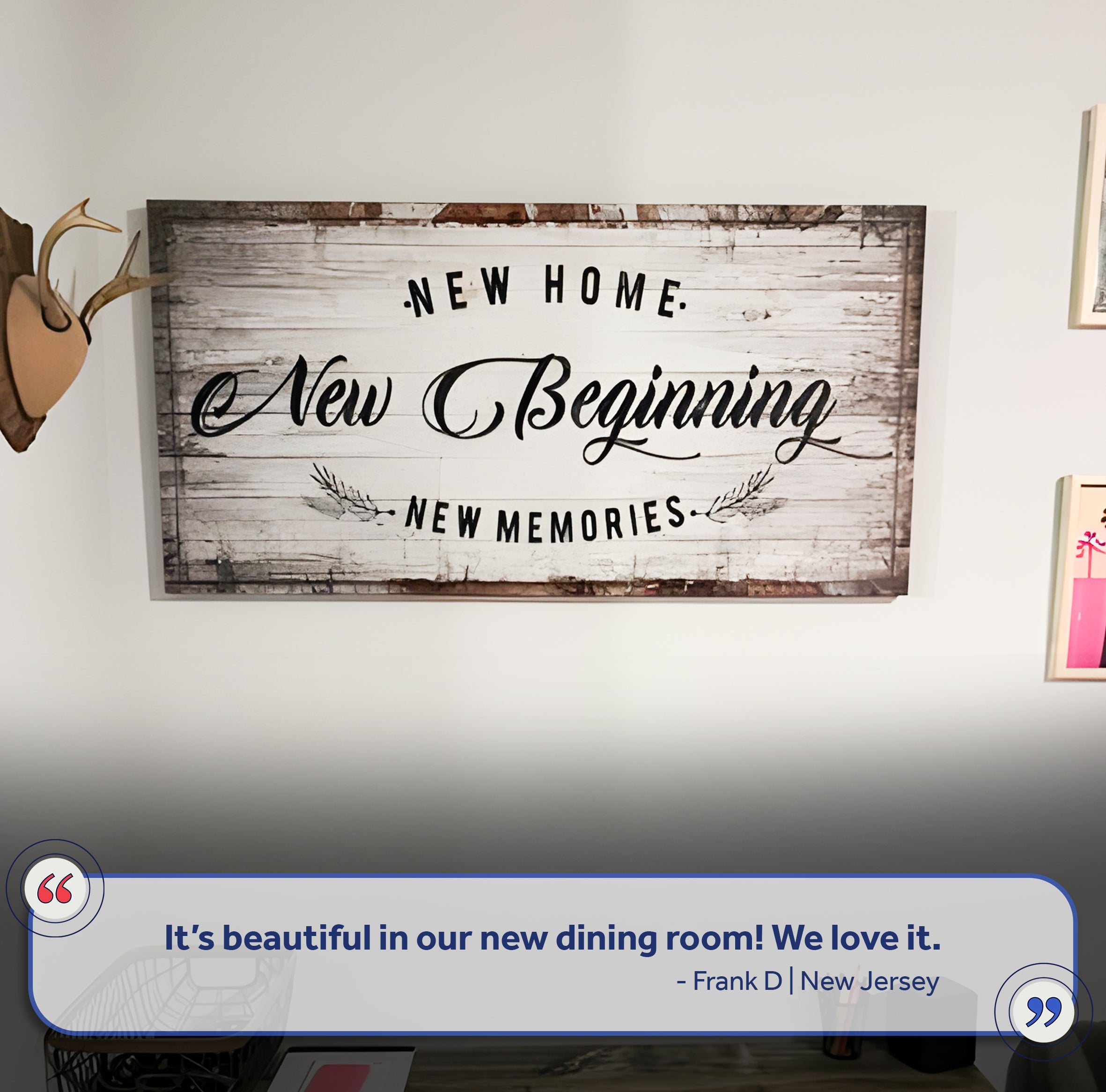 New Home, New Beginning Sign on sale at MyriadMart