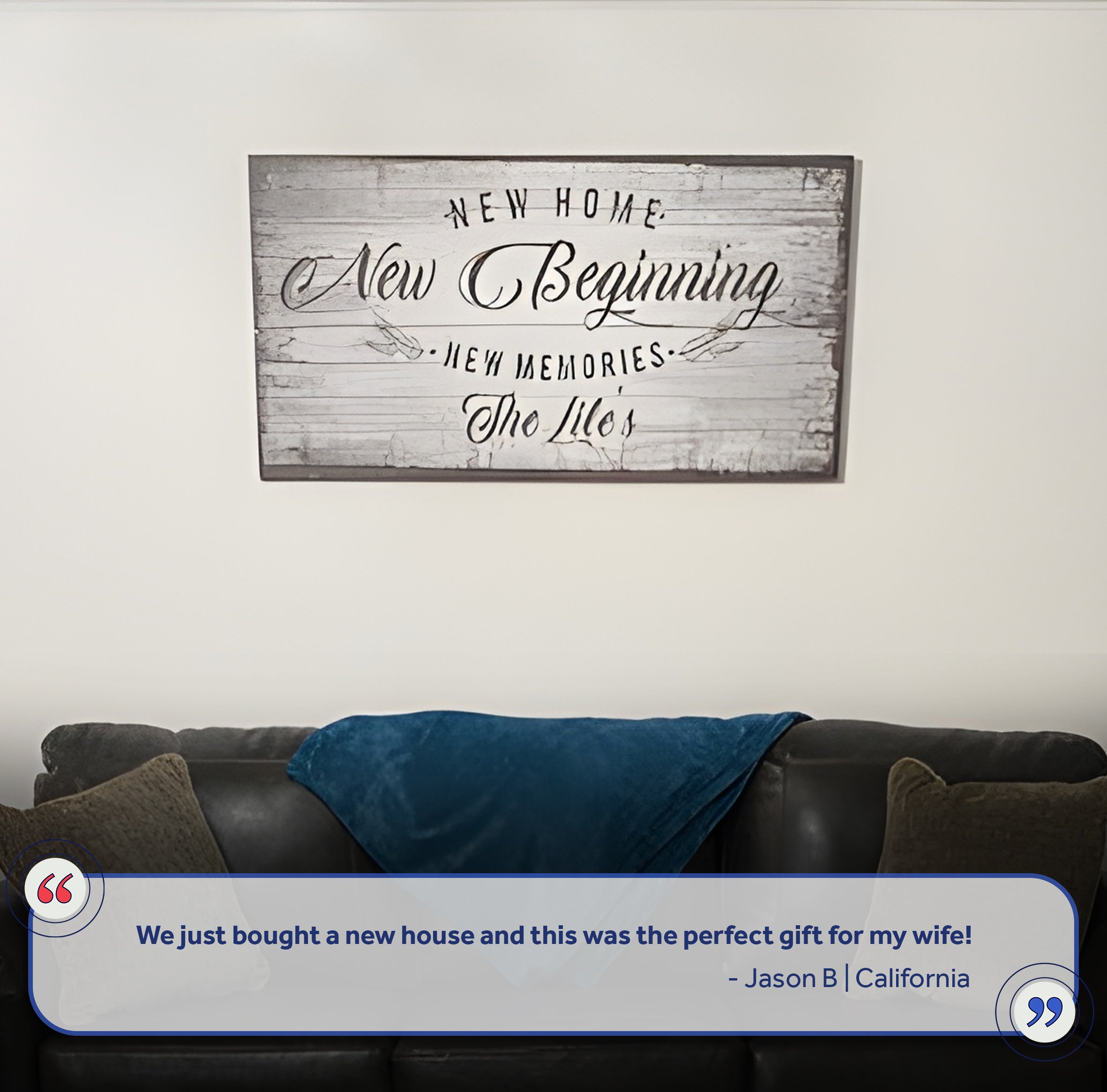 New Home, New Beginning Sign IV on sale at MyriadMart