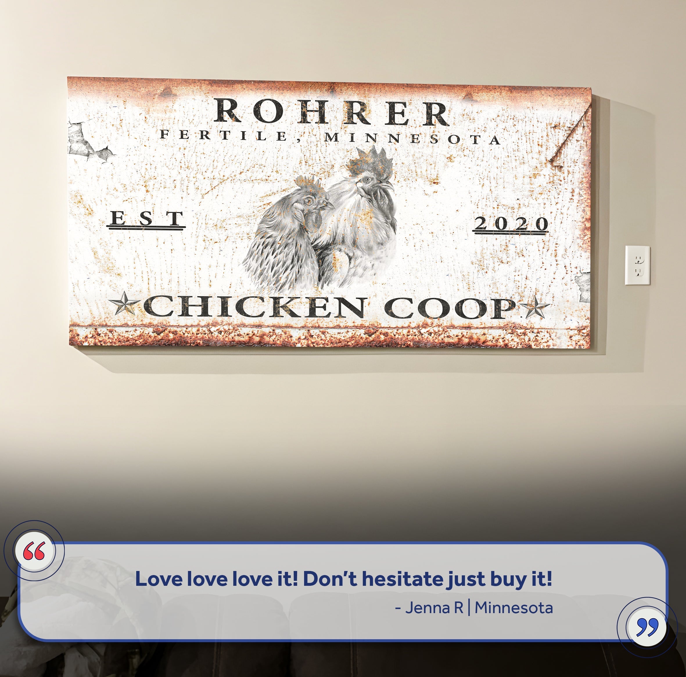 Chicken Coop Sign V on sale at MyriadMart