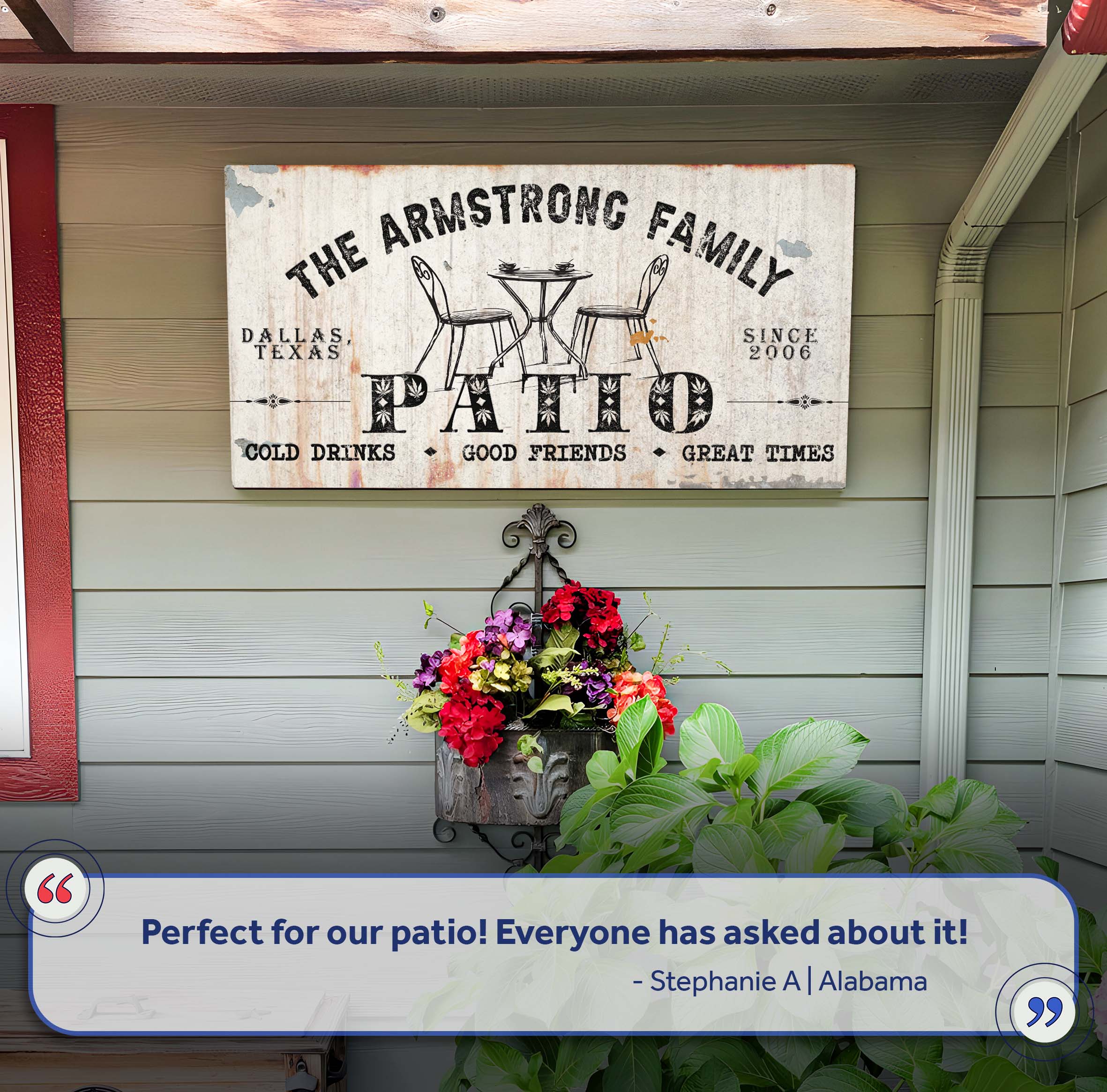 Family Patio Sign III on sale at MyriadMart