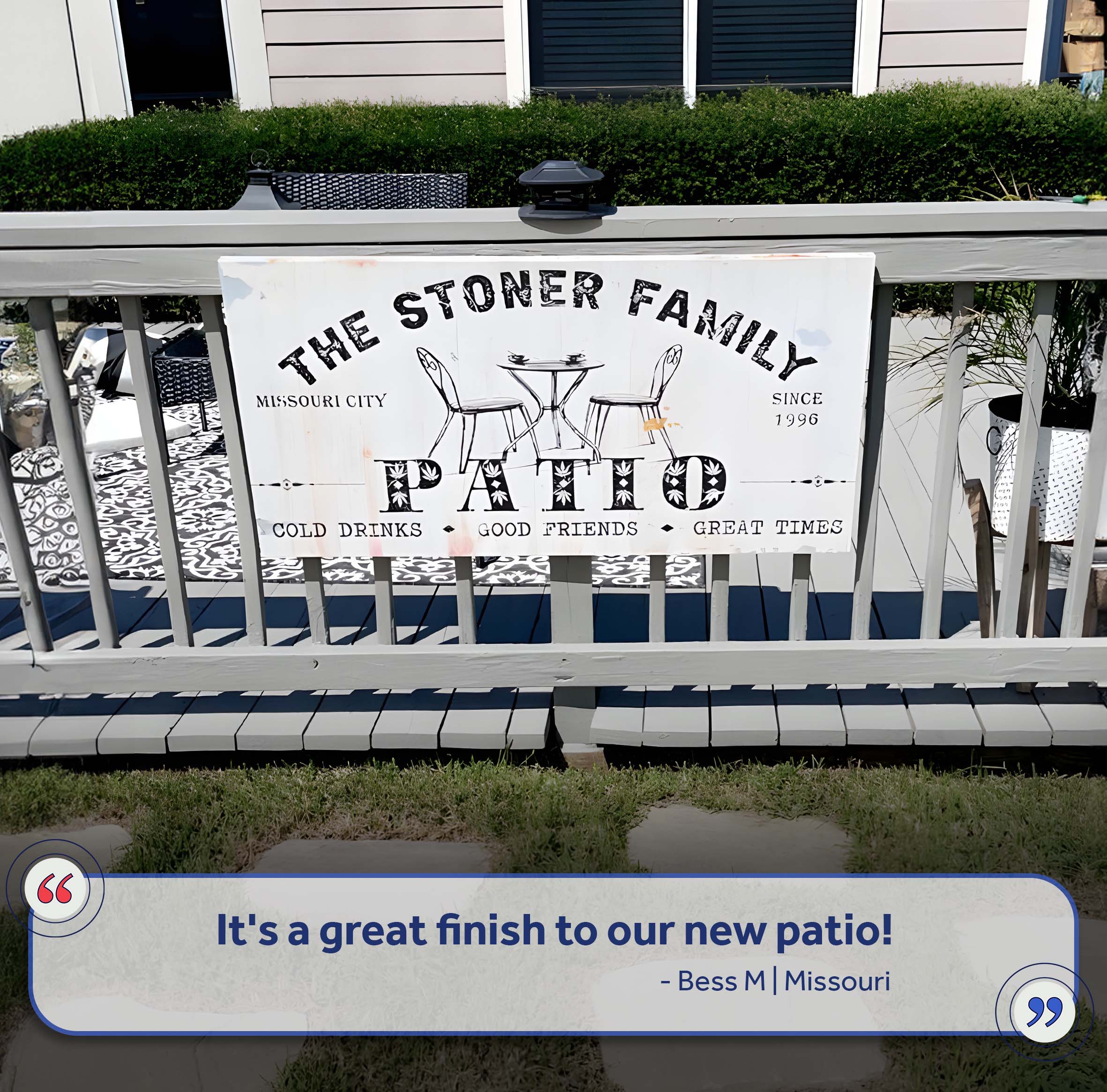 Family Patio Sign III on sale at MyriadMart