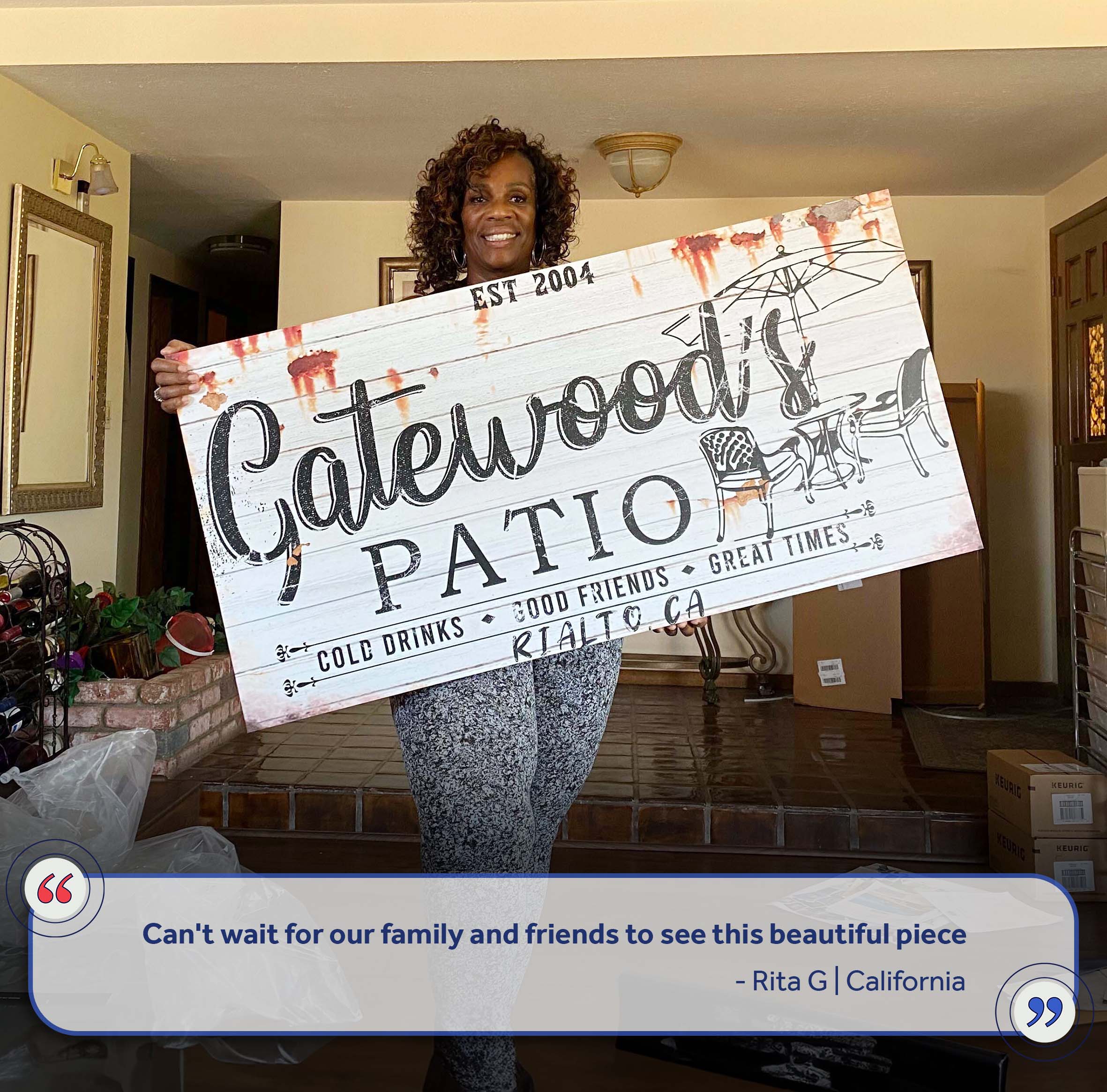 Family Patio Sign II on sale at MyriadMart