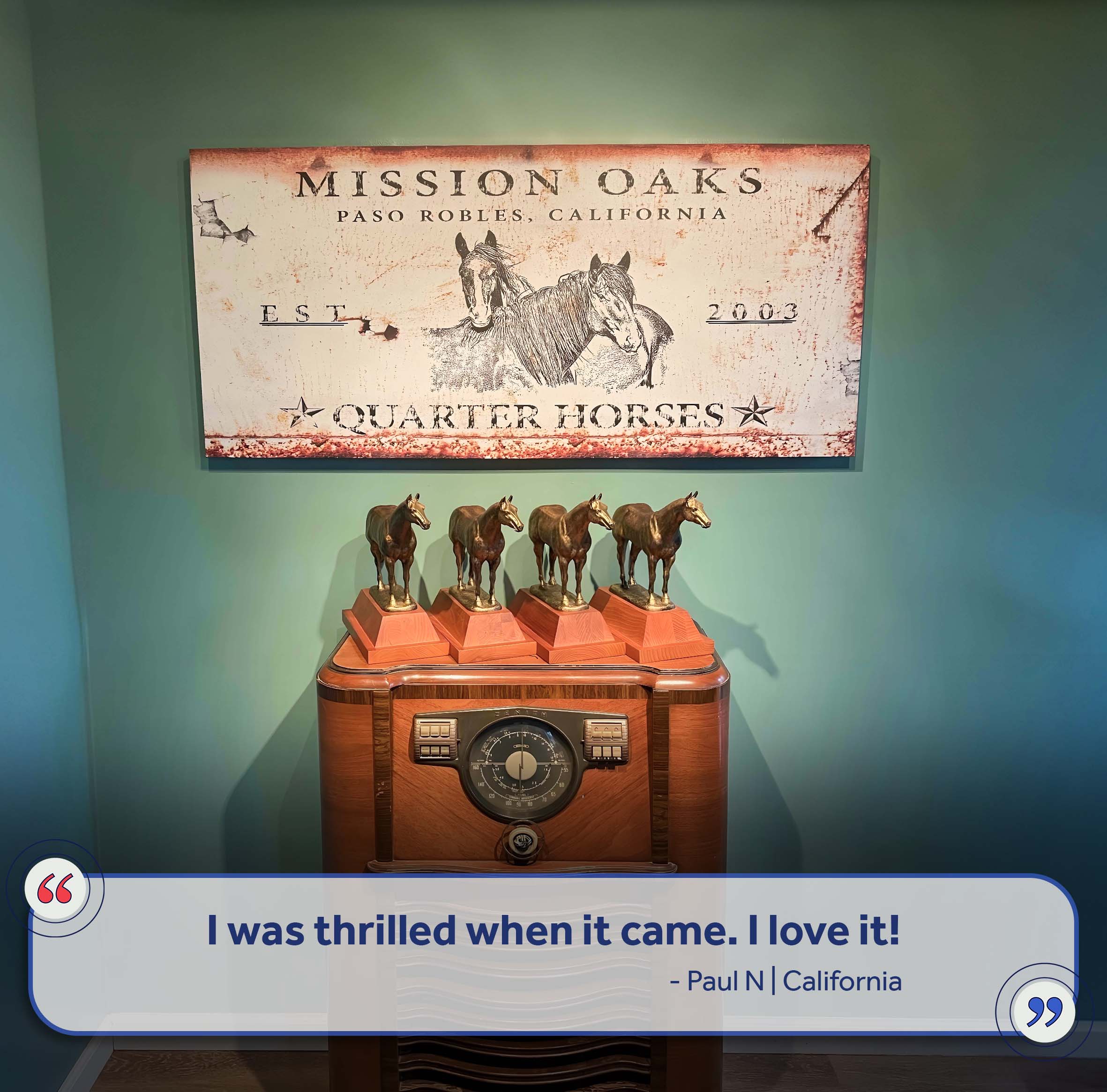 Rustic Horse Ranch Sign III on sale at MyriadMart