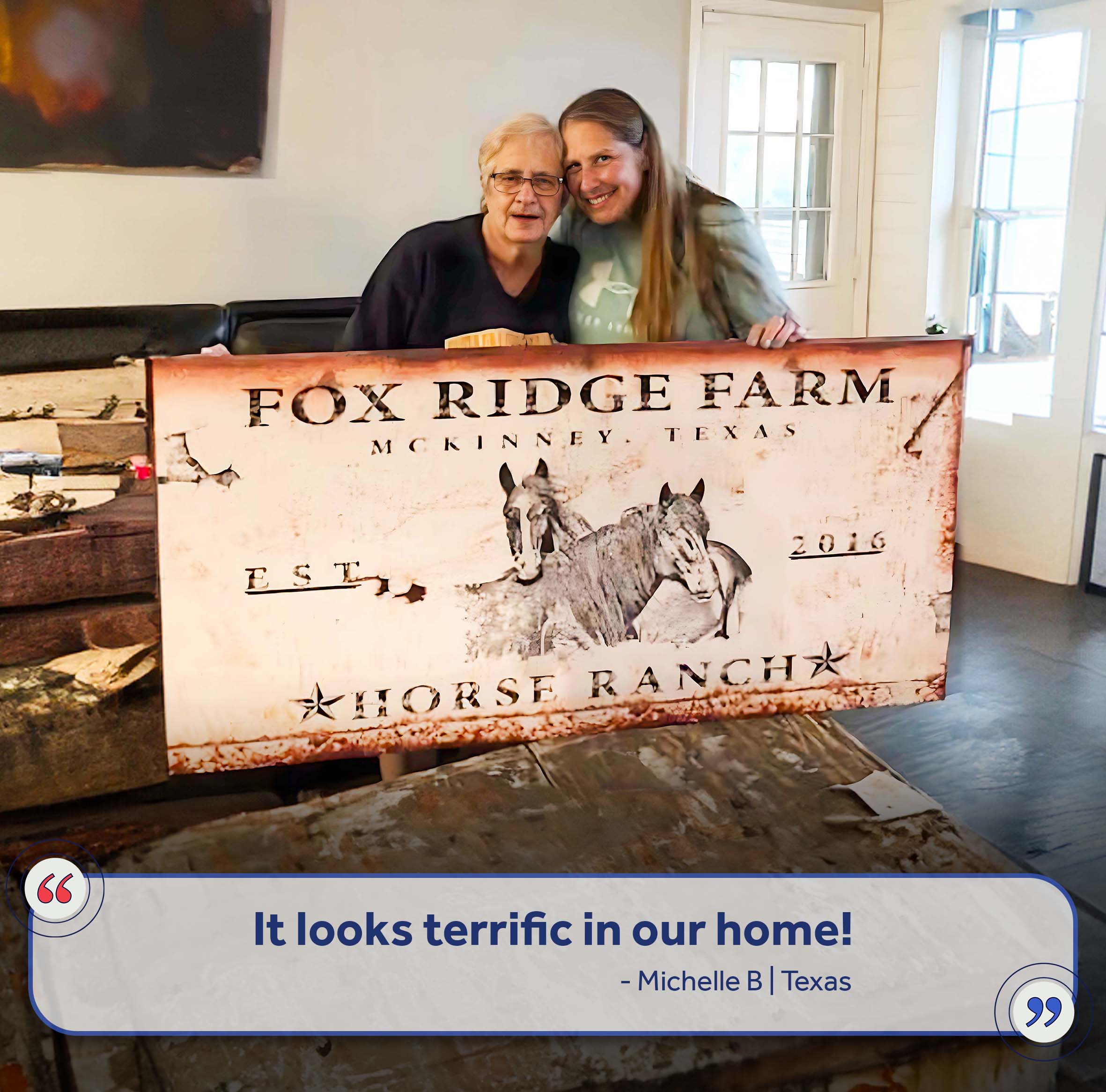 Rustic Horse Ranch Sign III on sale at MyriadMart