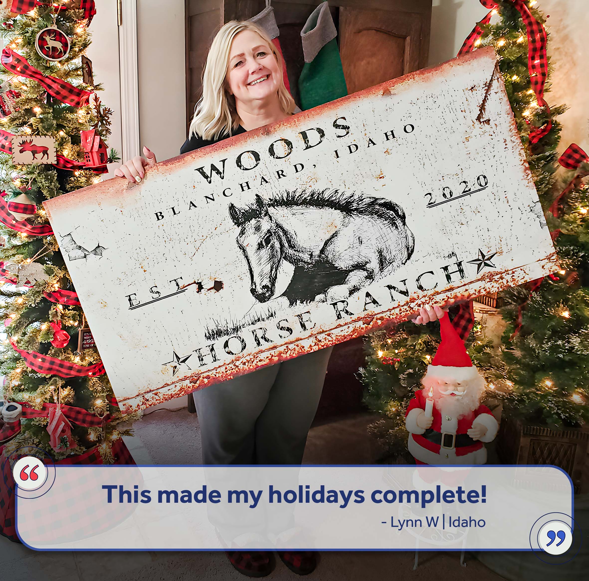 Rustic Horse Ranch Sign IV on sale at MyriadMart