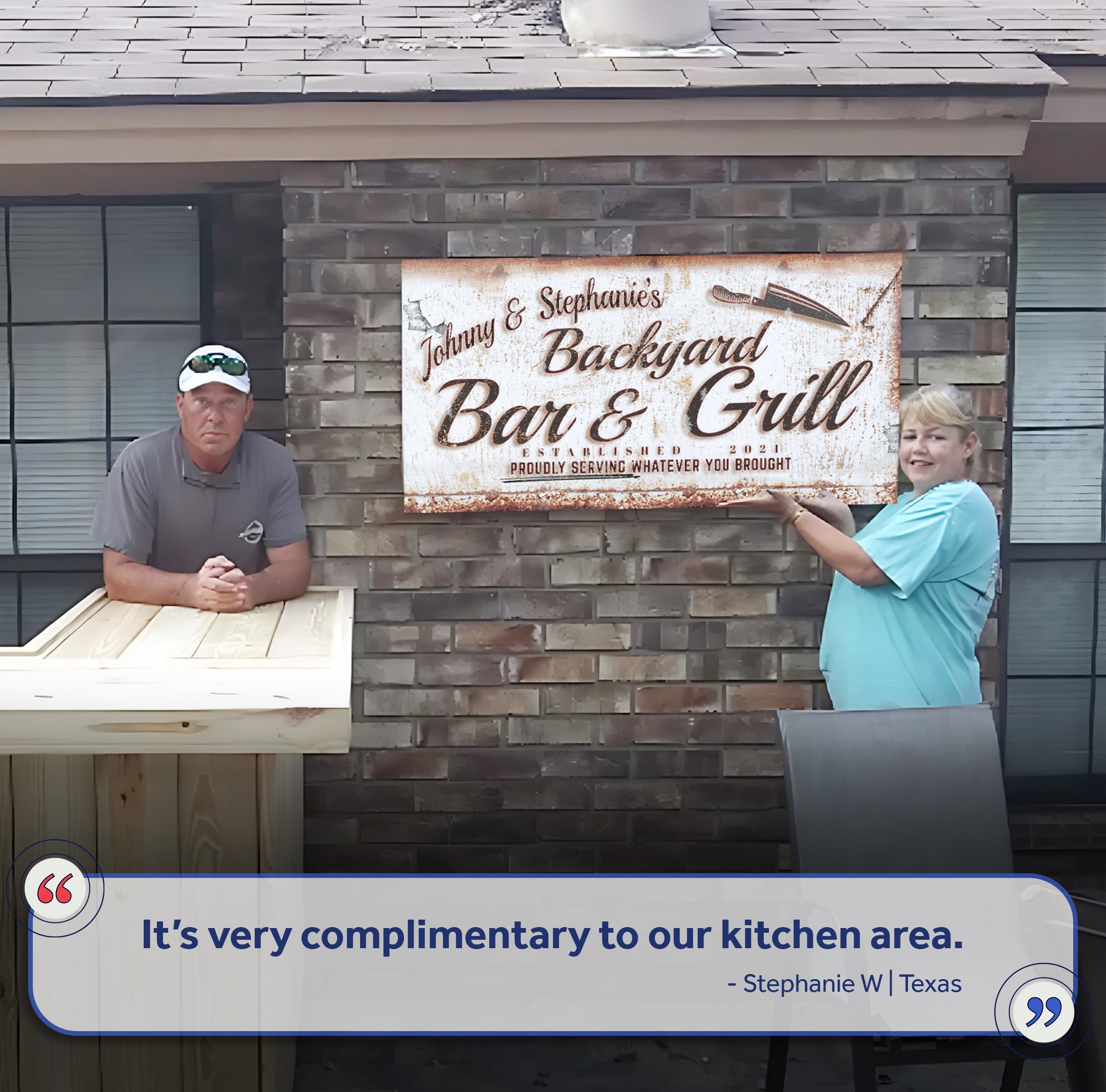 Backyard Bar & Grill Sign III on sale at MyriadMart