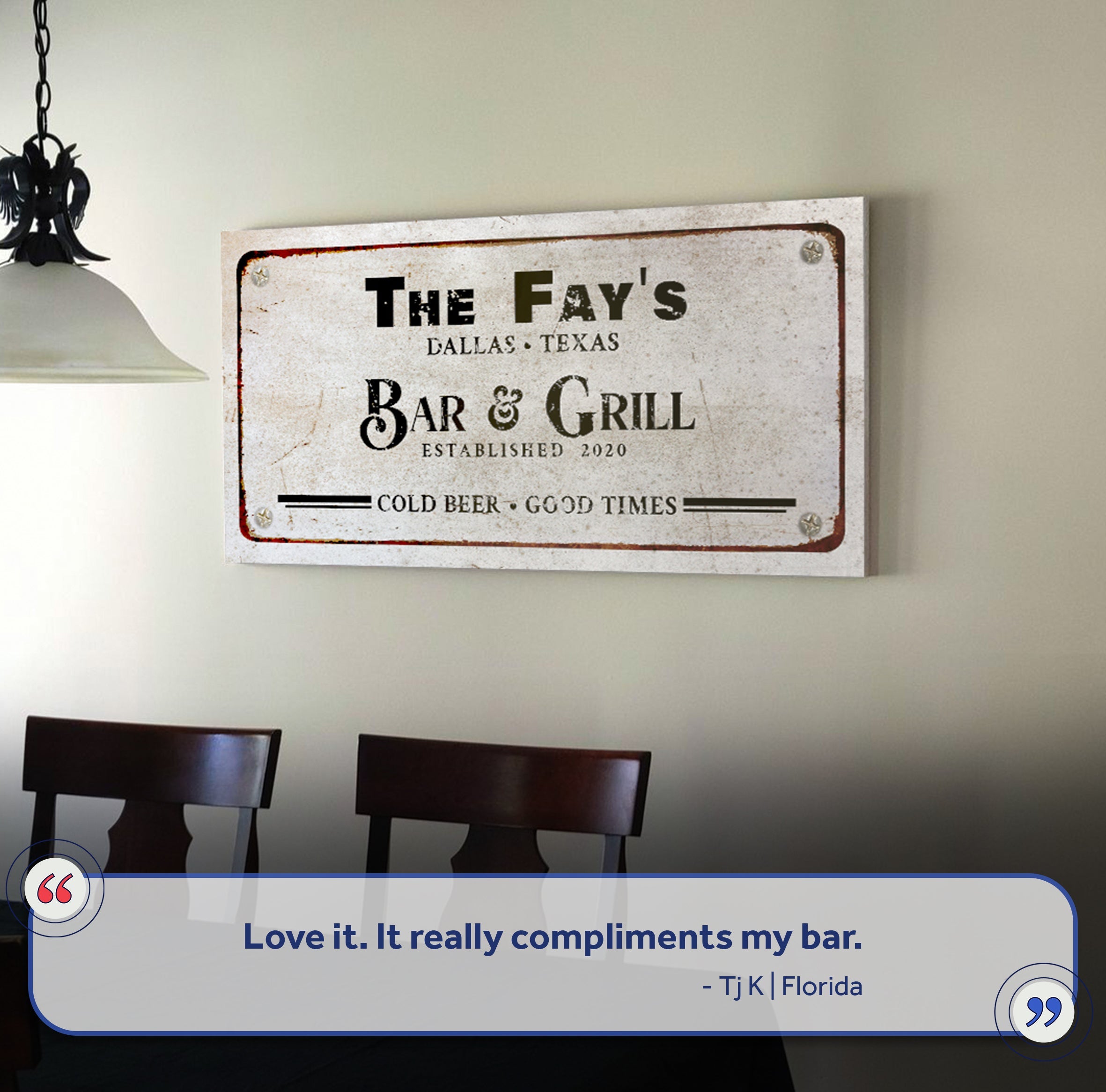 Bar and Grill Sign VII on sale at MyriadMart