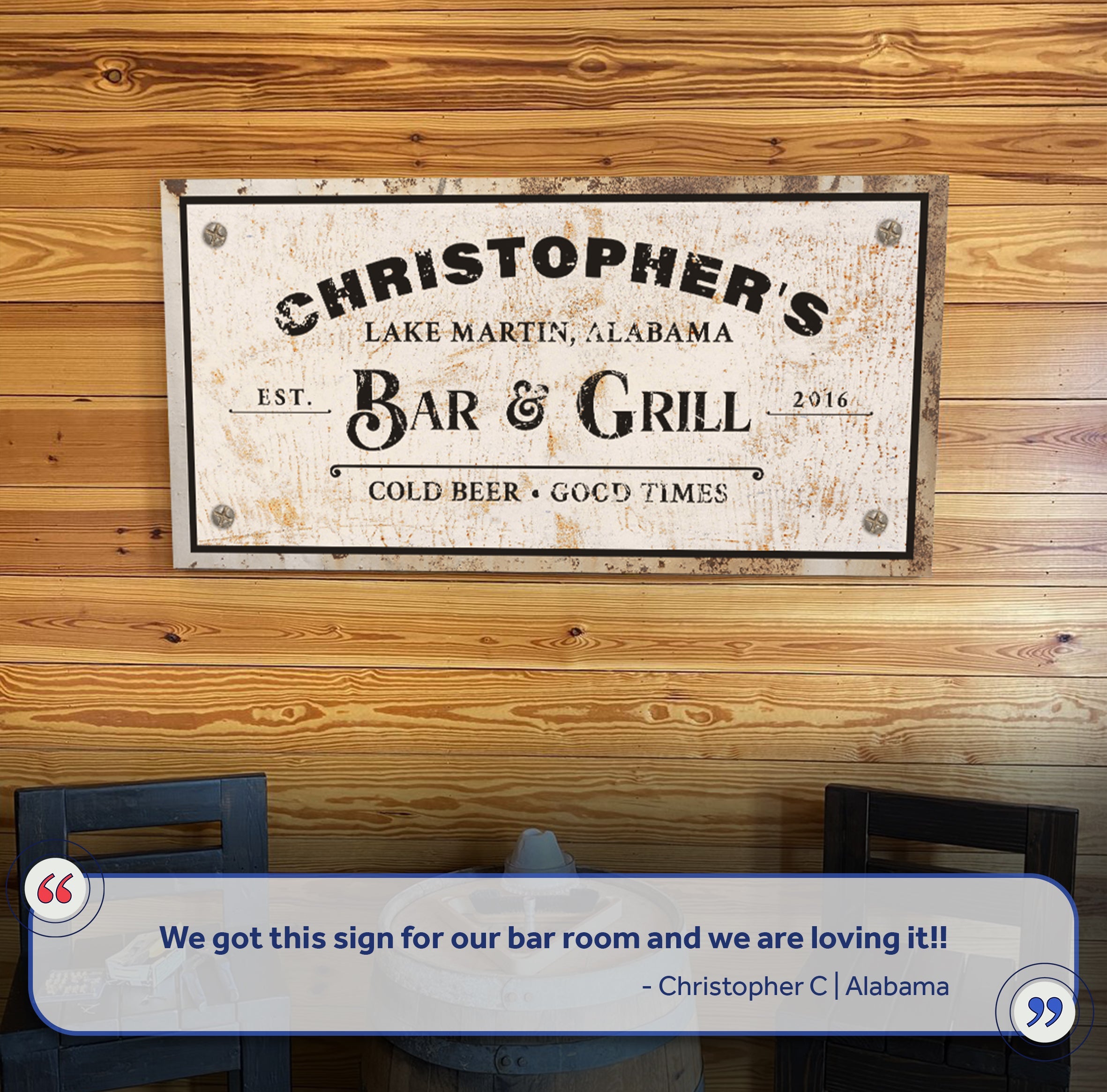 Bar and Grill Sign VIII on sale at MyriadMart