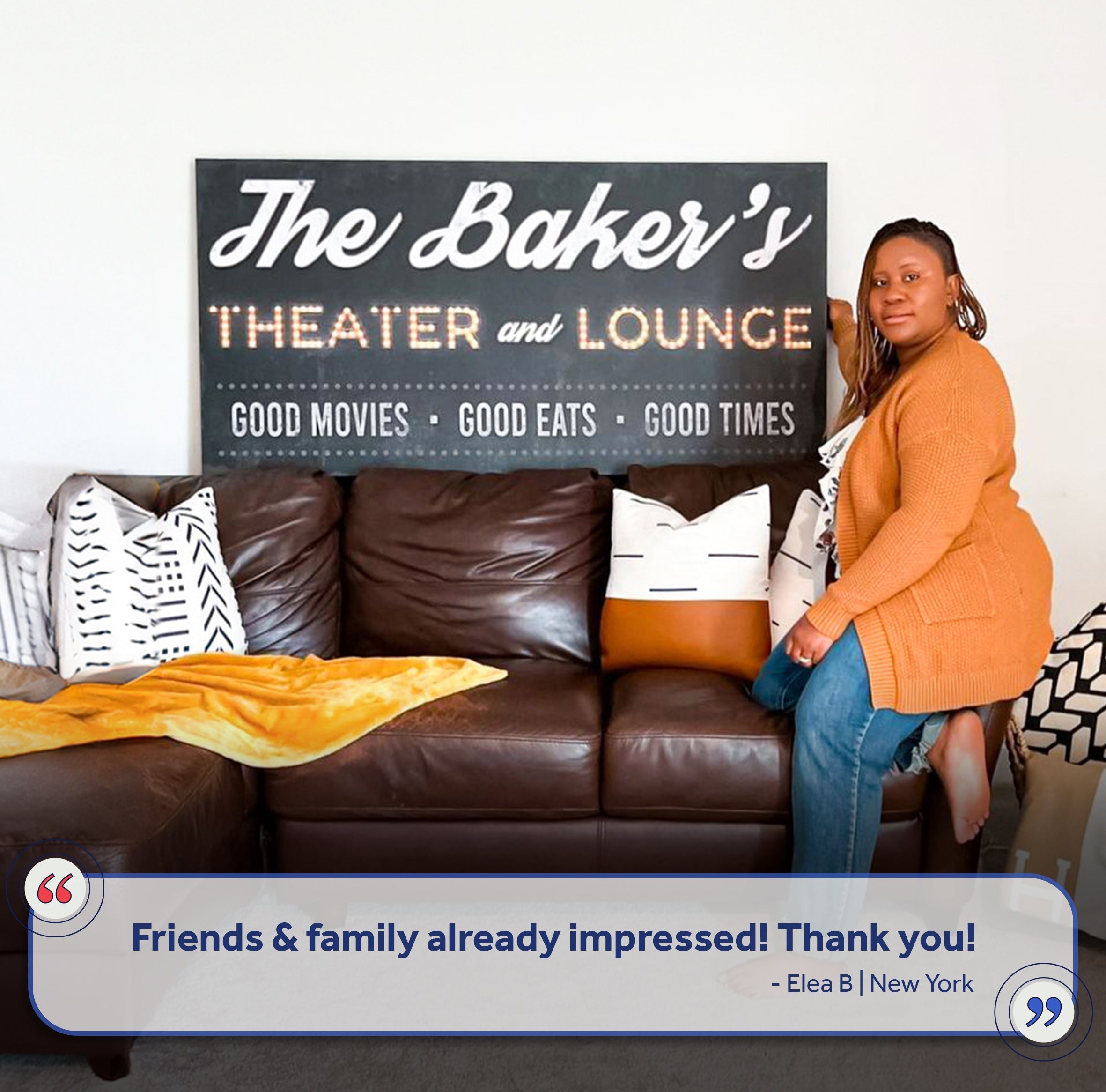 Family Theater and Lounge Sign III on sale at MyriadMart