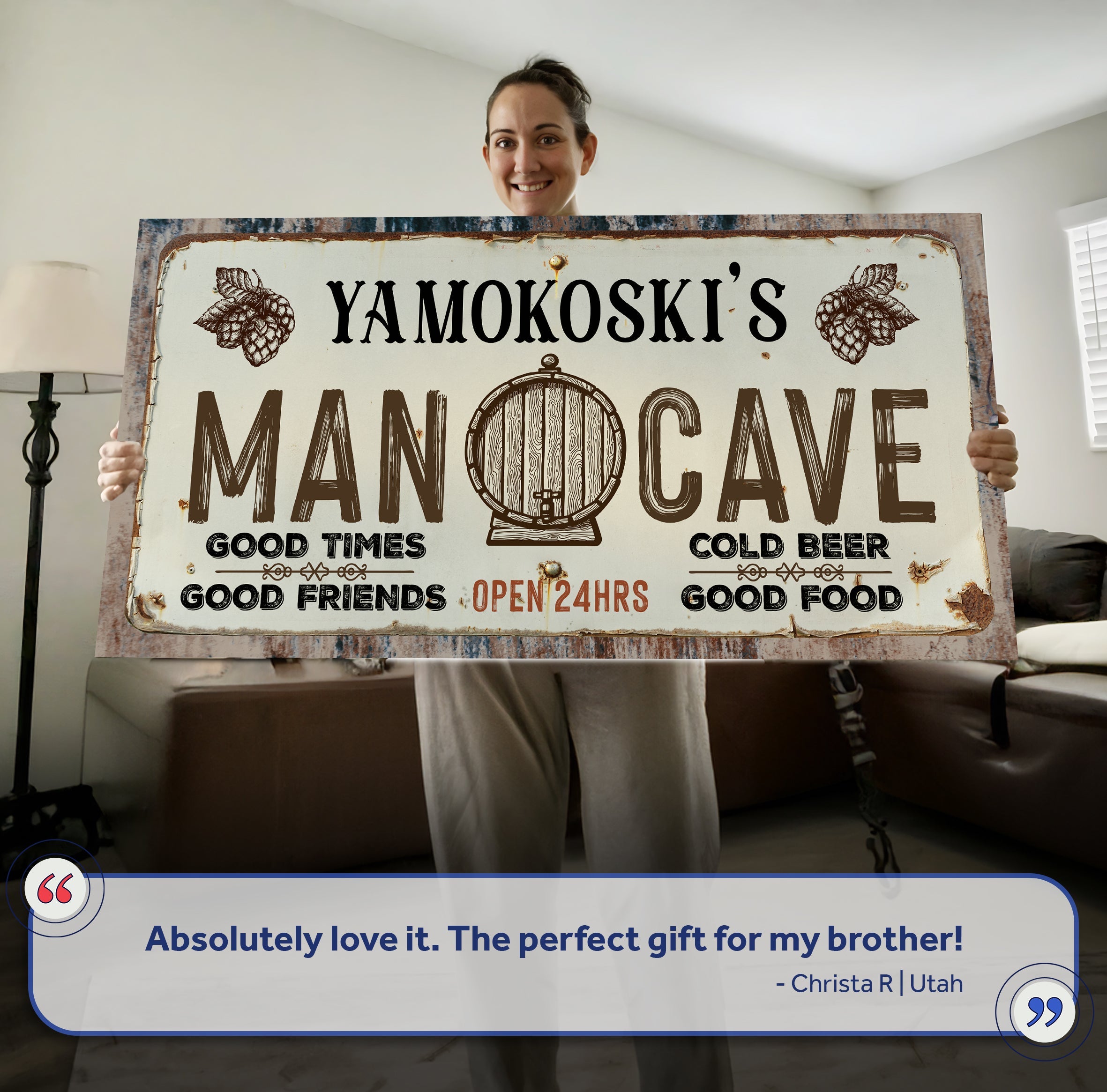 Man Cave Sign III on sale at MyriadMart