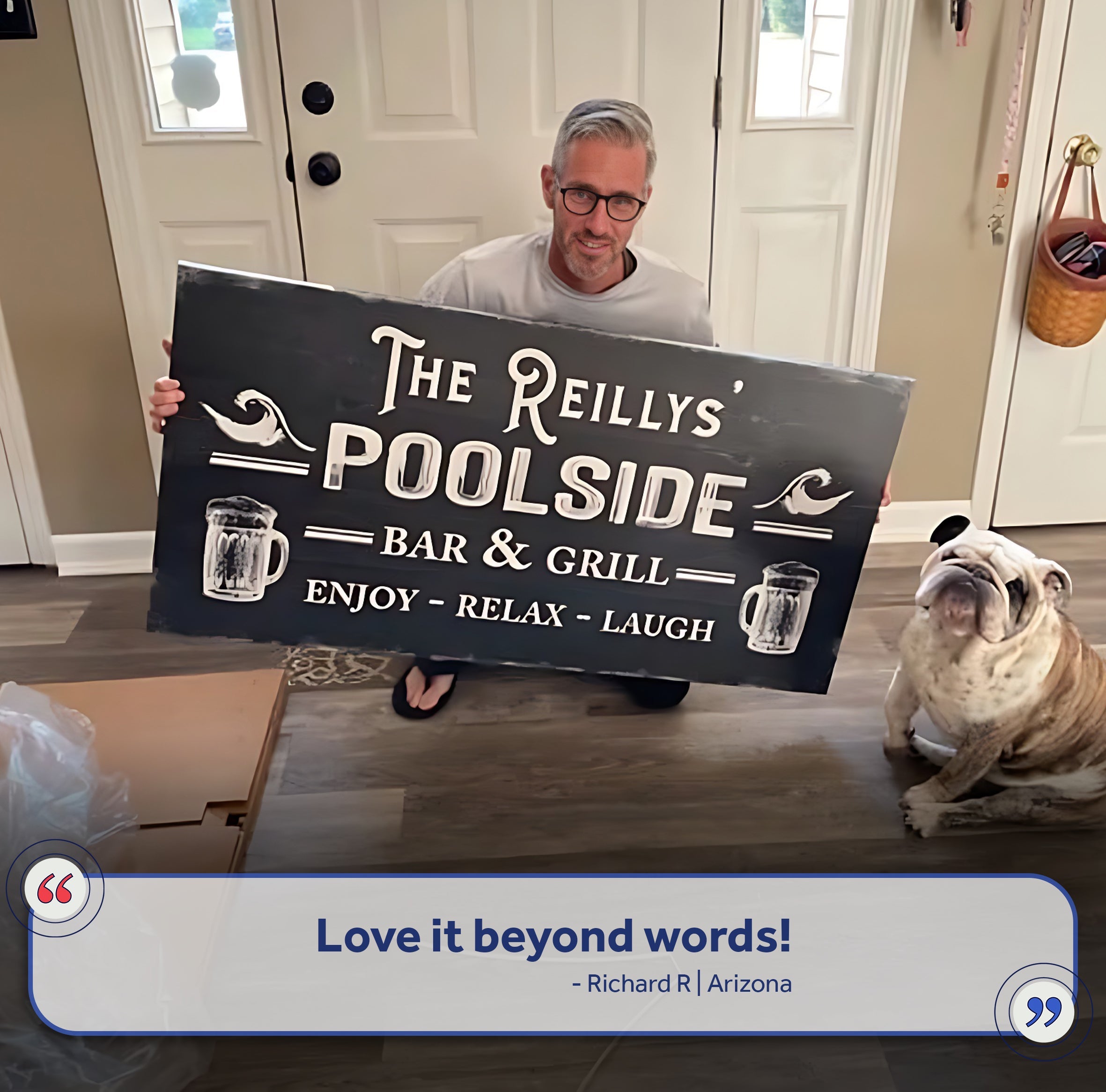 Personalized Poolside Bar And Grill Sign III on sale at MyriadMart