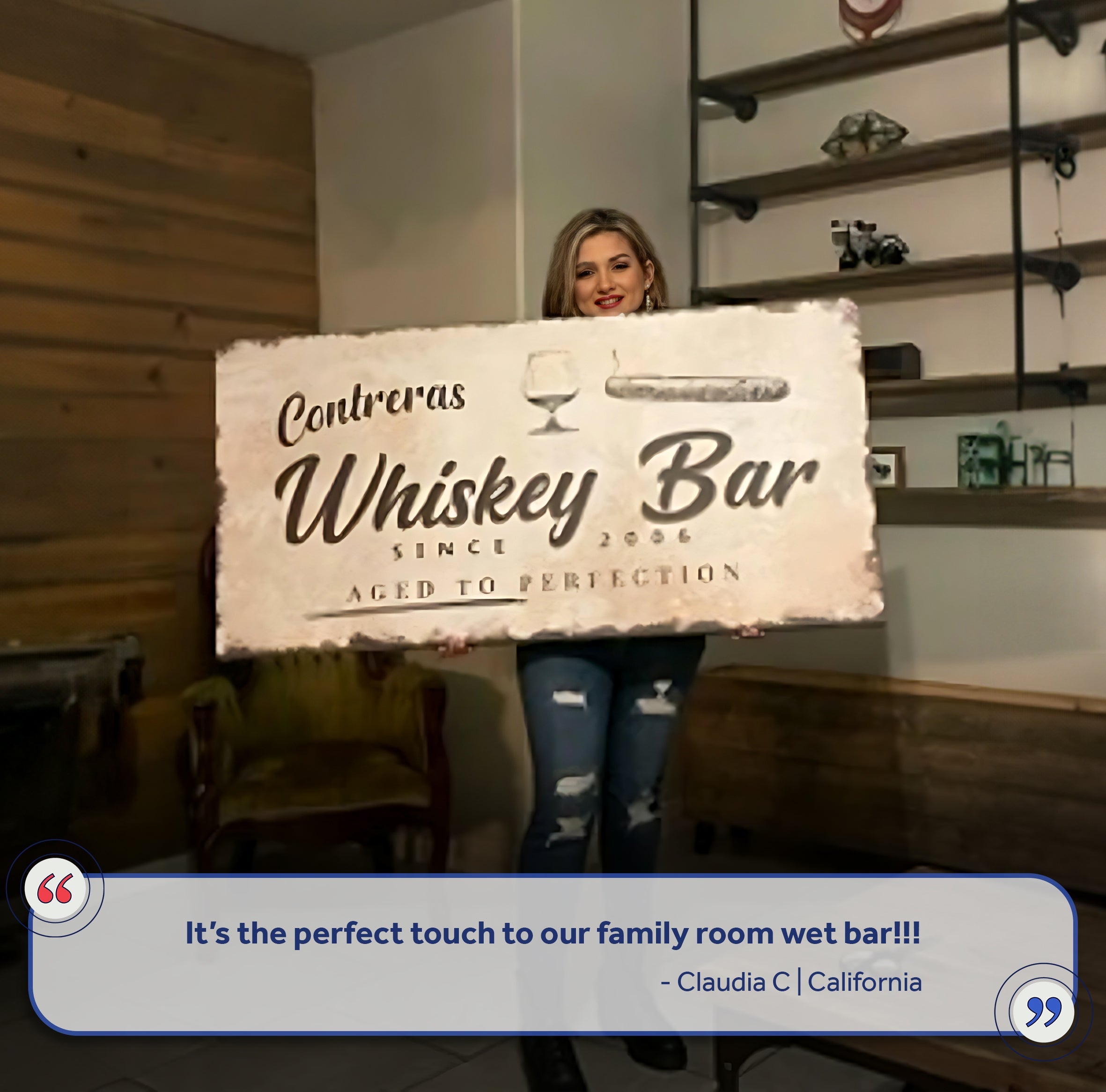 Whiskey Bar Sign IV on sale at MyriadMart