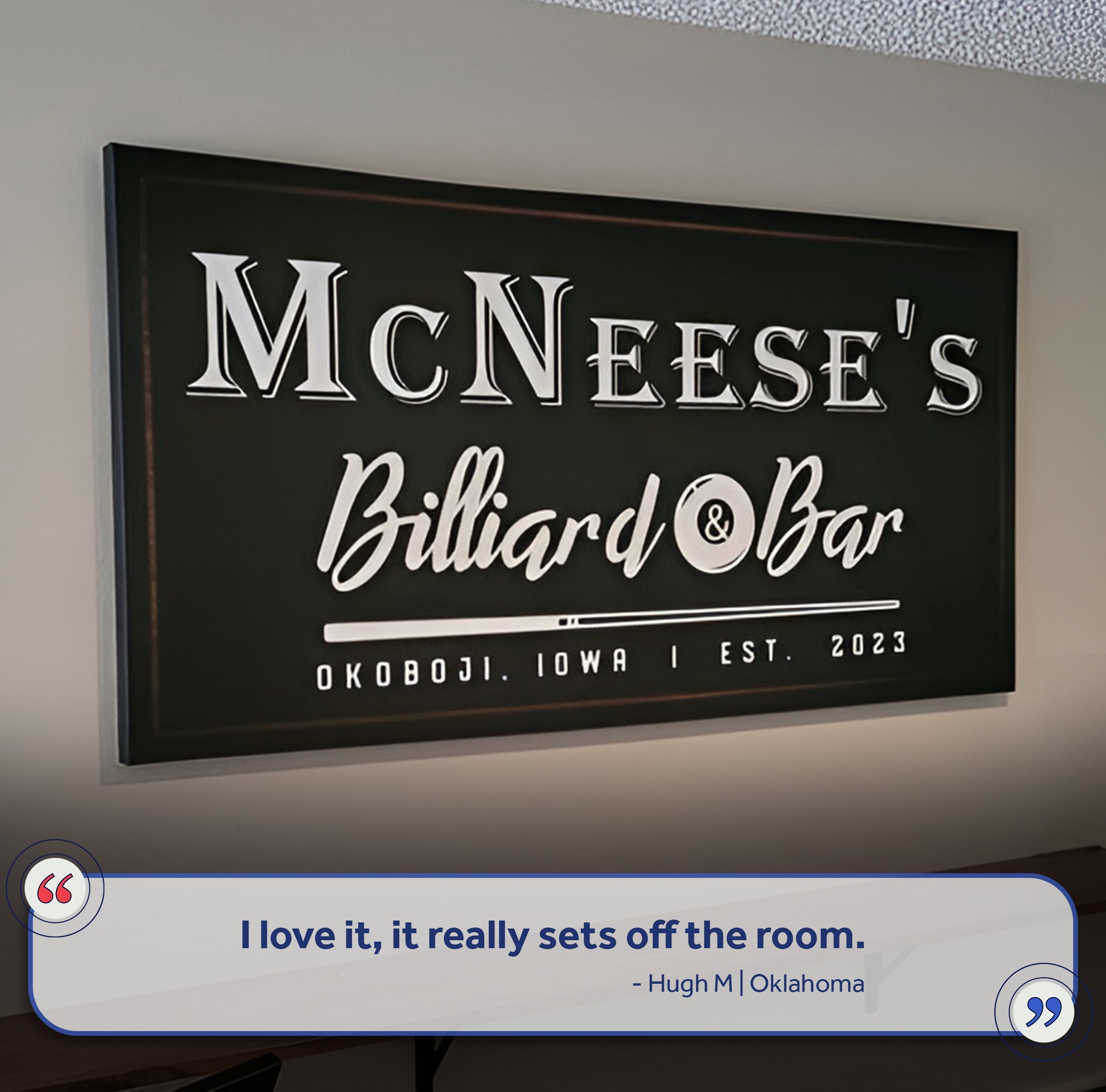 Billiards And Bar Sign II on sale at MyriadMart